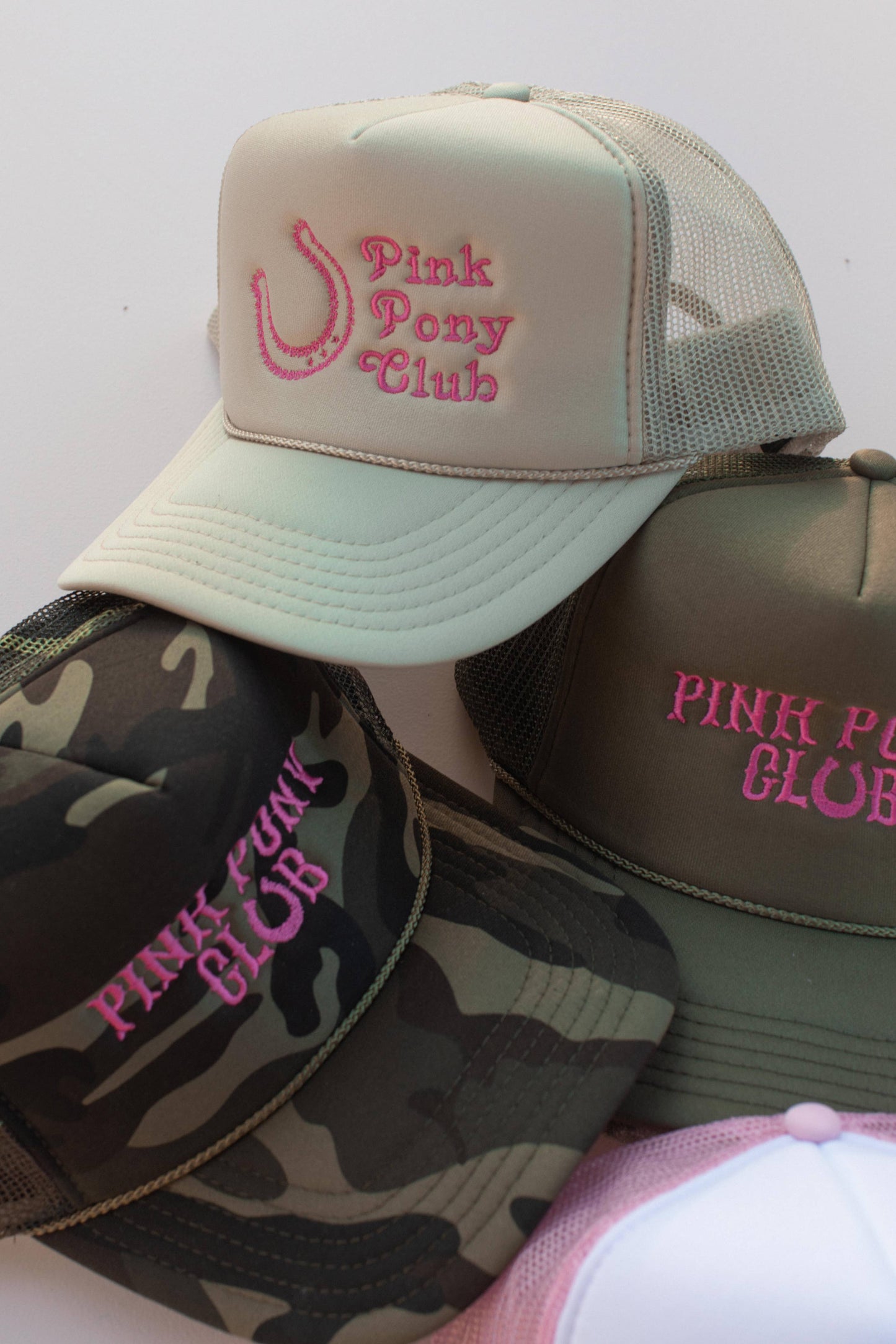 Embroidery Chappell Roan Pink Pony Club Trucker Hat