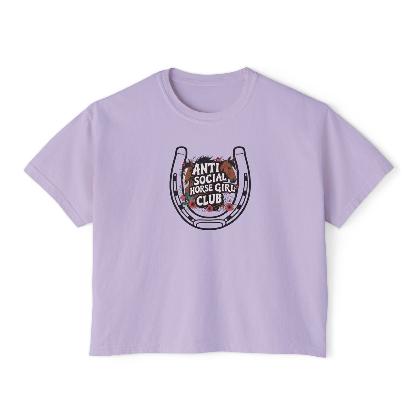 Anti Social Horse Girl Club Women's Boxy Tee