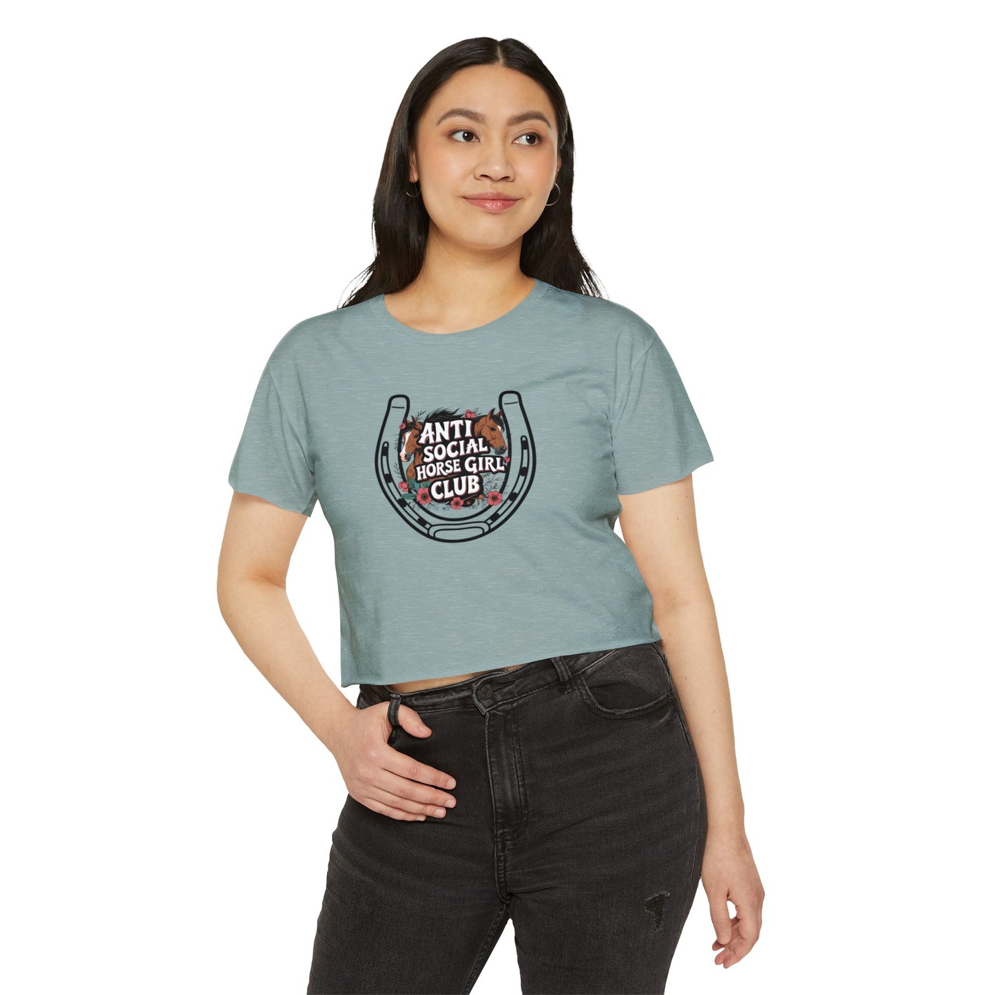 Anti Social Horse Girl Club Crop Top