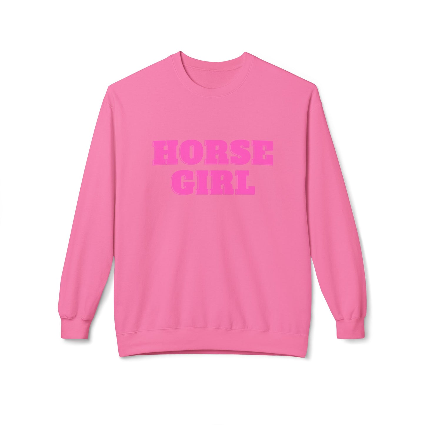 Horse Girl Midweight Softstyle Fleece Crewneck Sweatshirt
