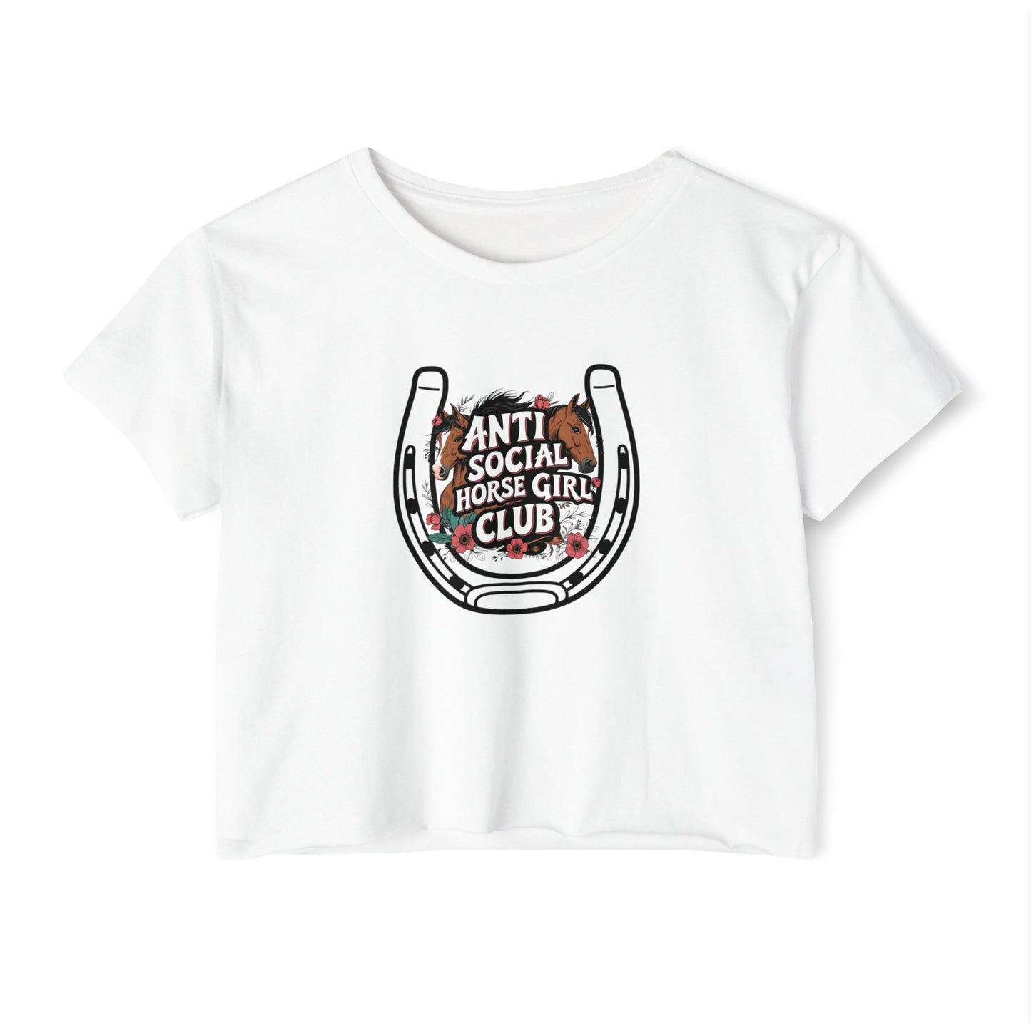 Anti Social Horse Girl Club Crop Top