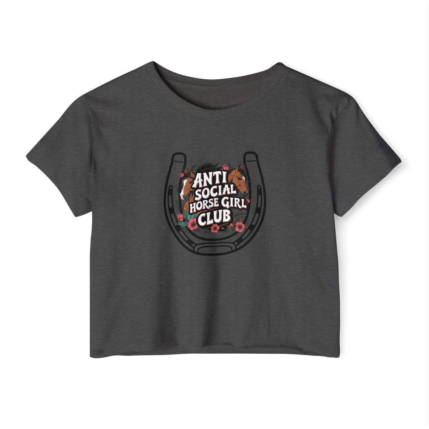 Anti Social Horse Girl Club Crop Top