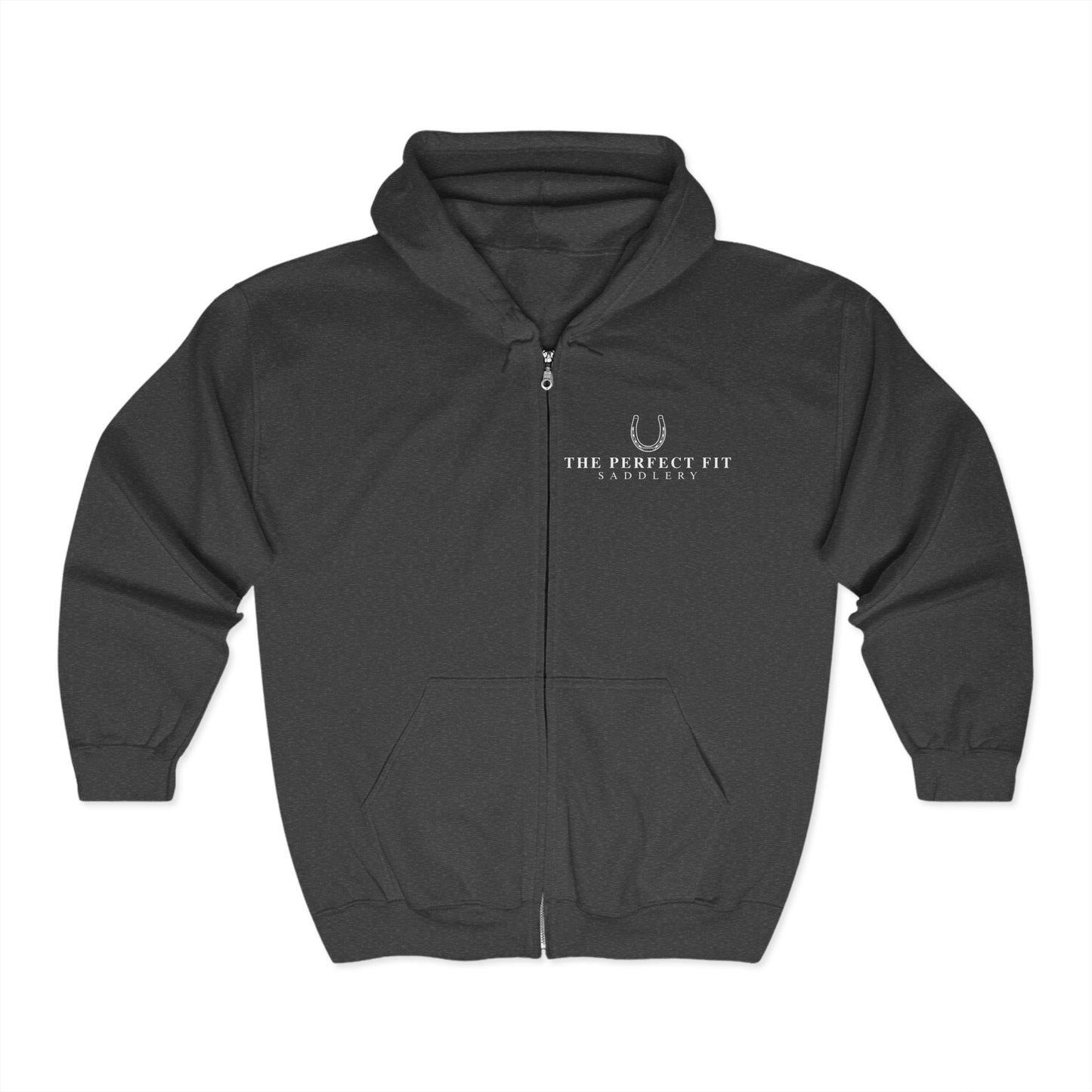 The Perfect Fit Saddlery zip up hoodie