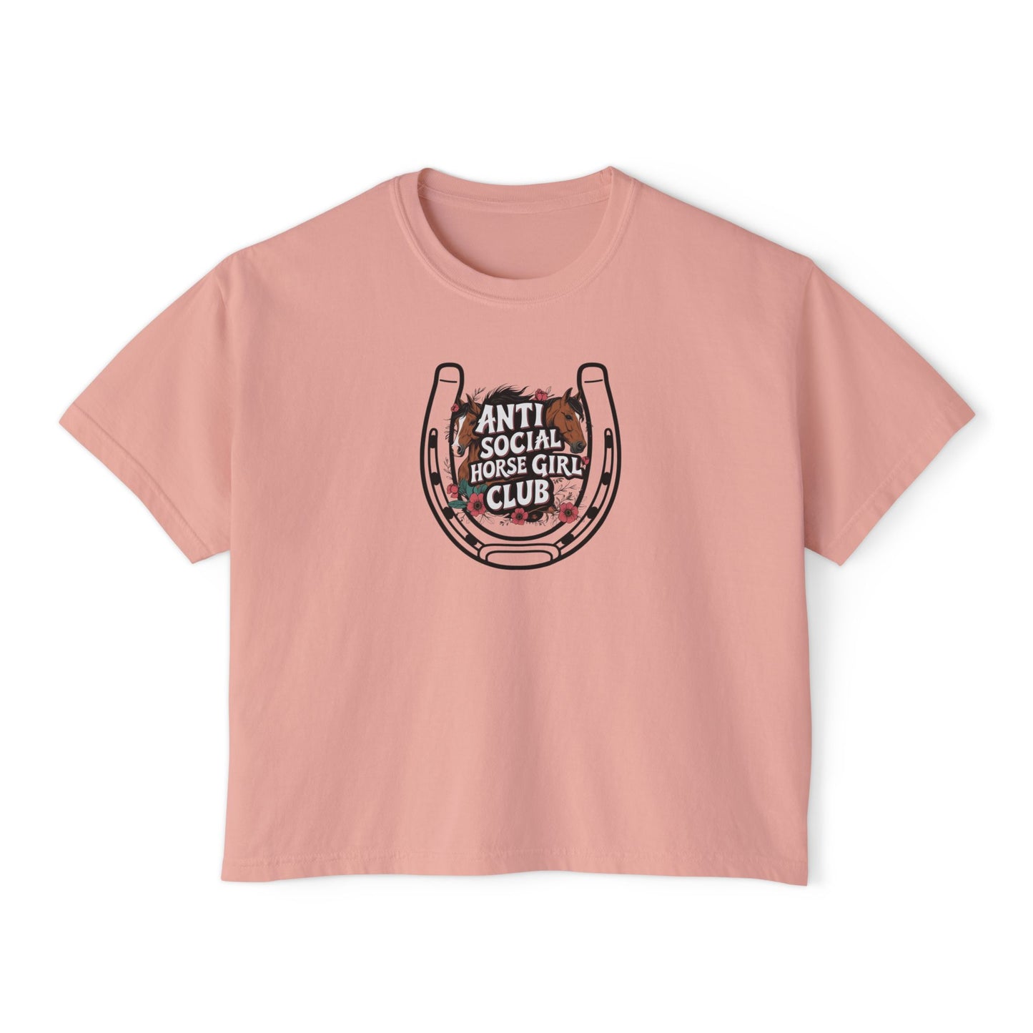 Anti Social Horse Girl Club Women's Boxy Tee
