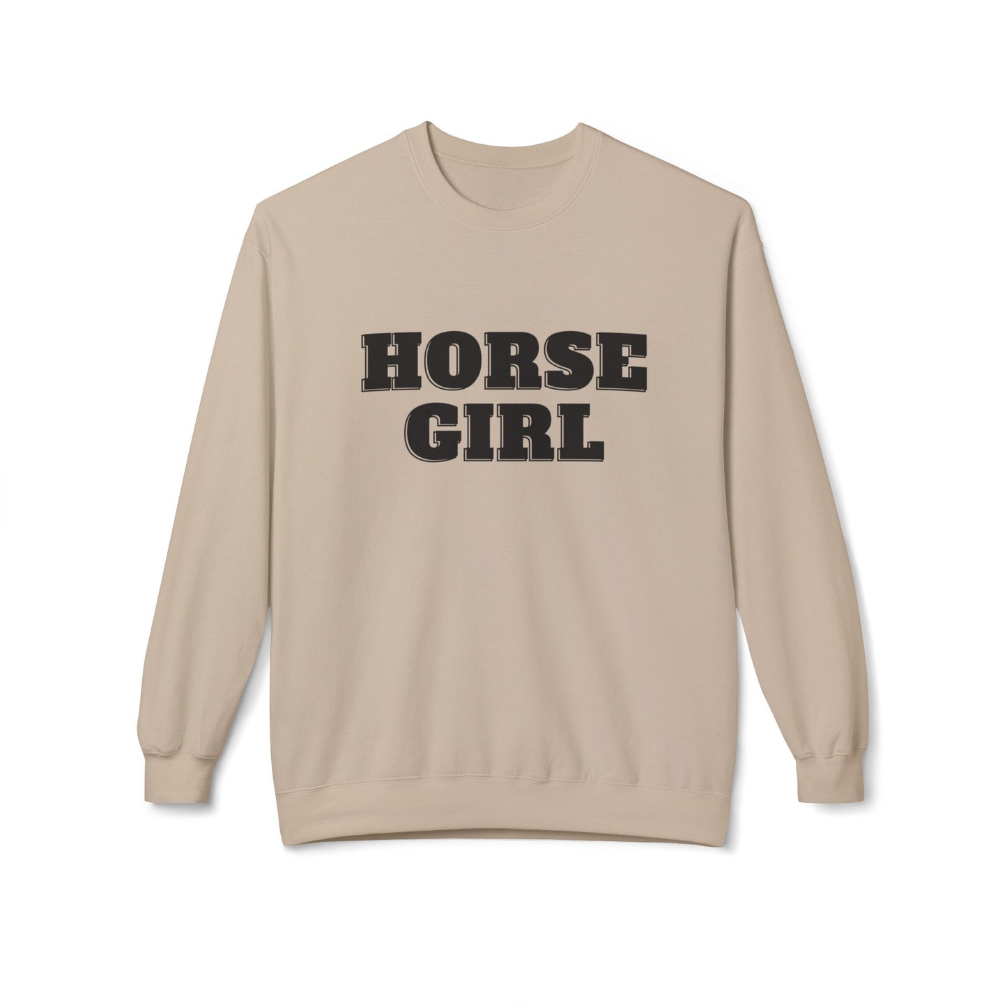 Horse Girl Midweight Softstyle Fleece Crewneck Sweatshirt
