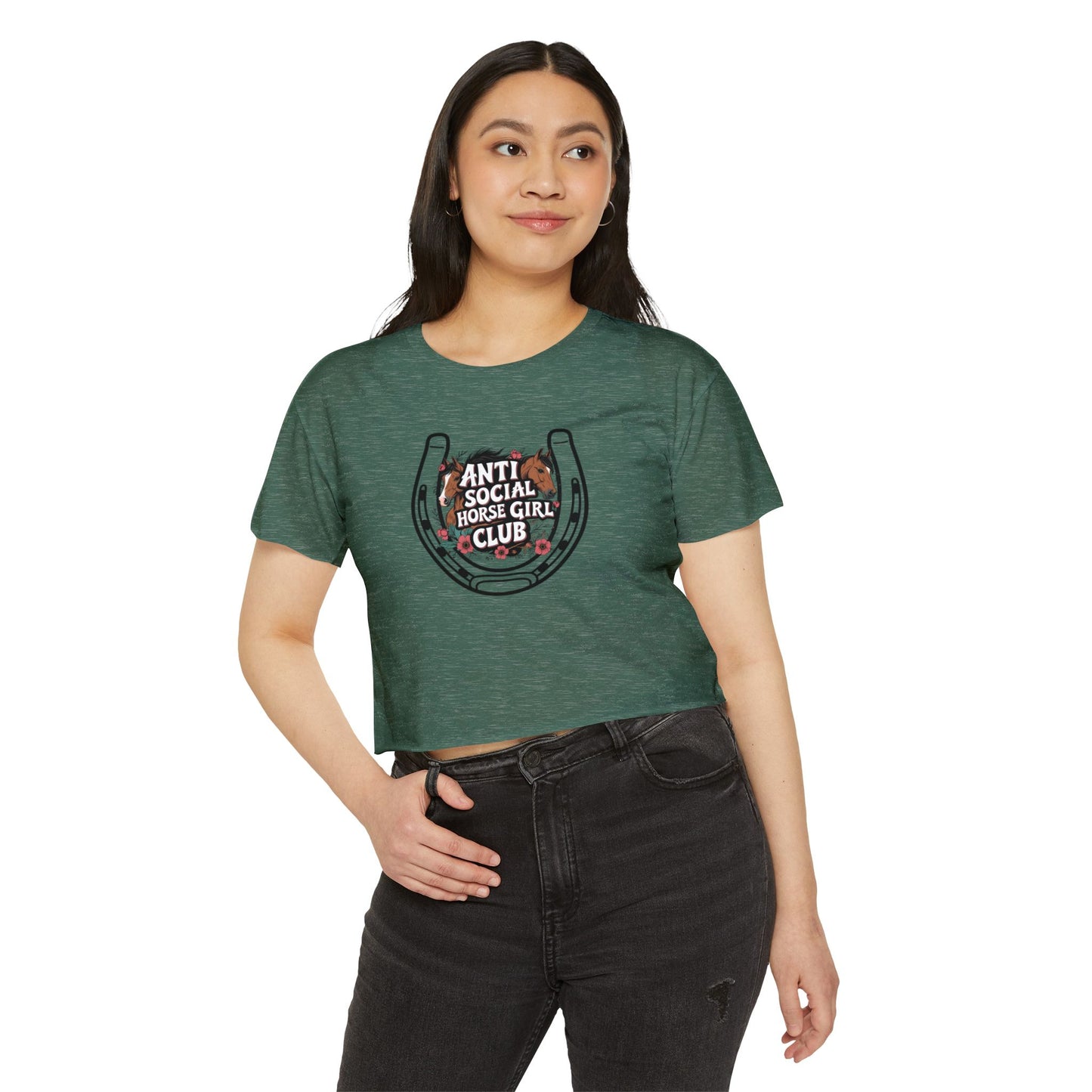 Anti Social Horse Girl Club Crop Top
