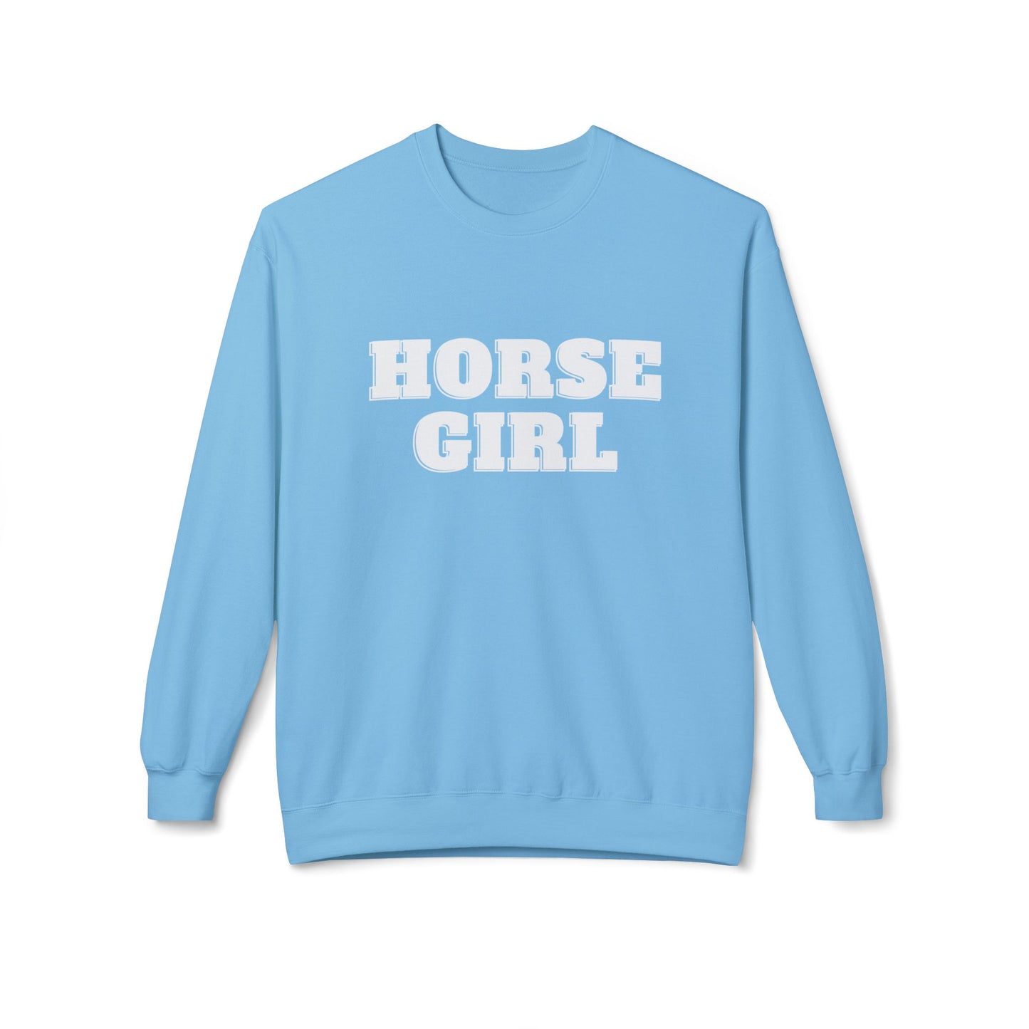 Horse Girl Midweight Softstyle Fleece Crewneck Sweatshirt