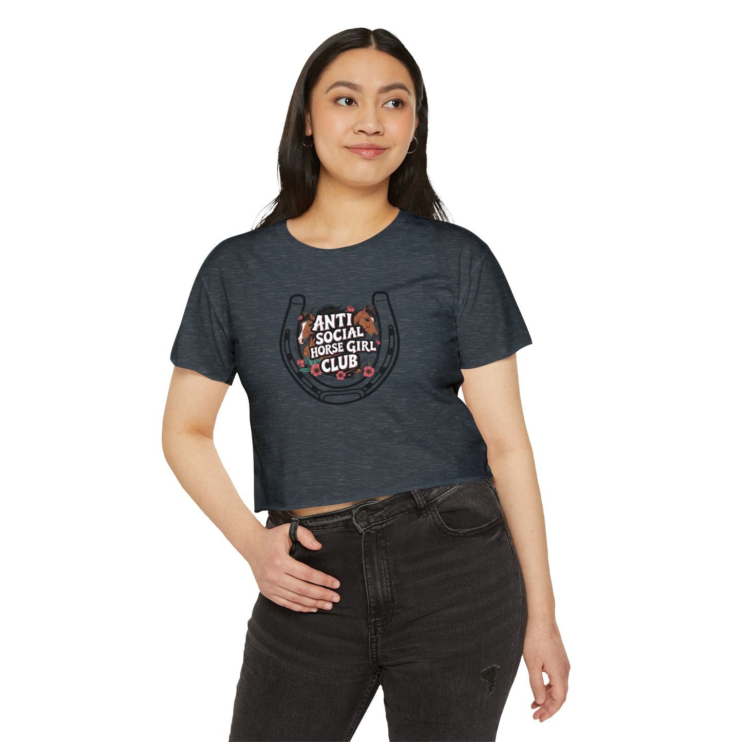 Anti Social Horse Girl Club Crop Top