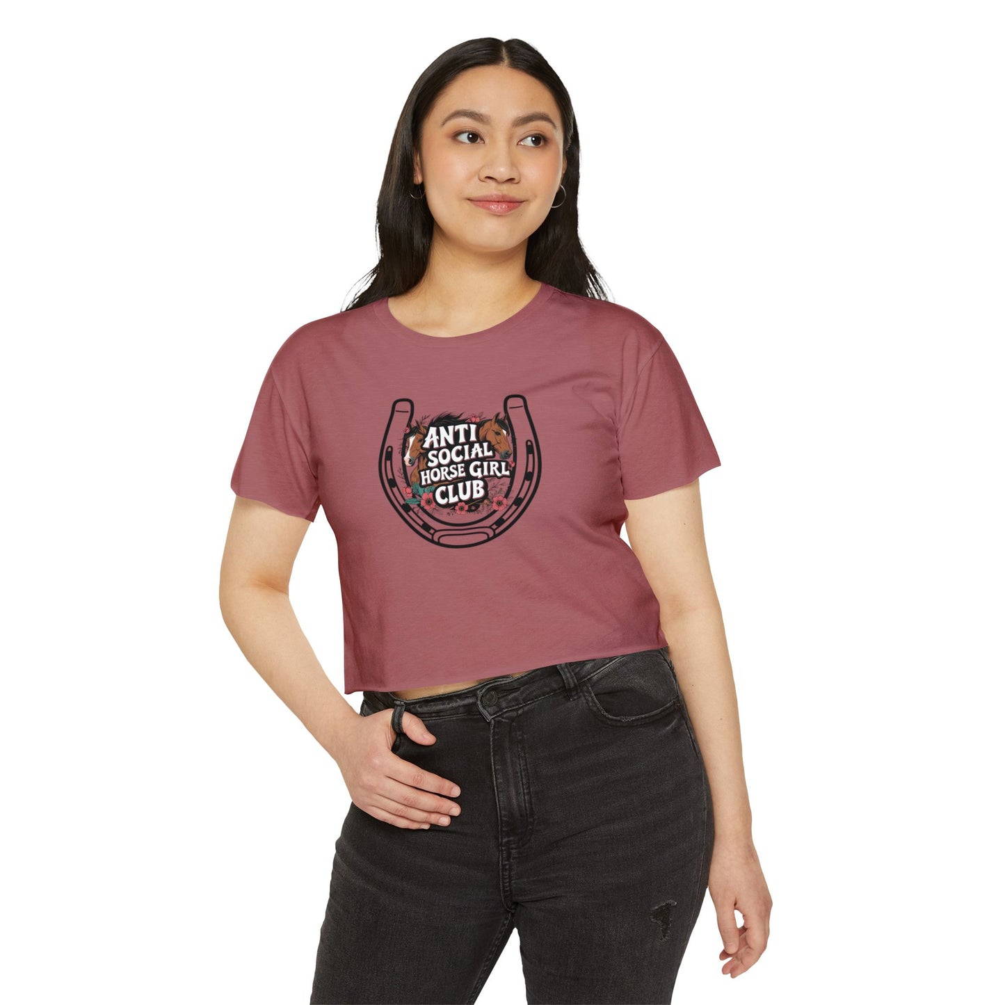 Anti Social Horse Girl Club Crop Top