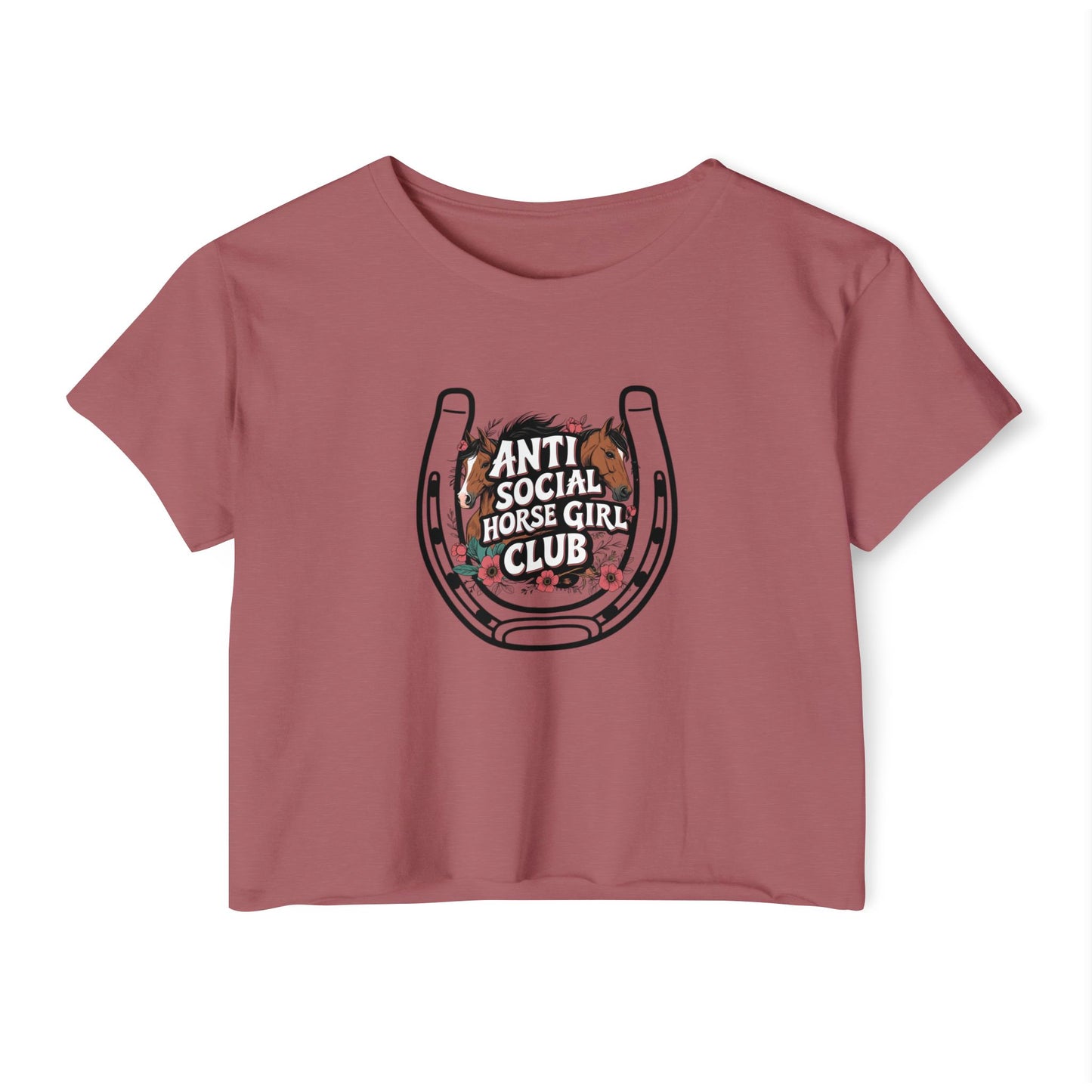 Anti Social Horse Girl Club Crop Top