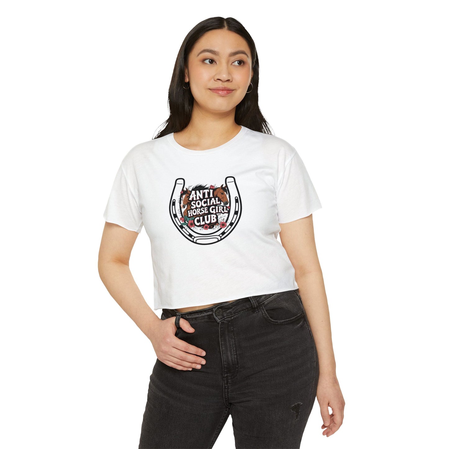 Anti Social Horse Girl Club Crop Top