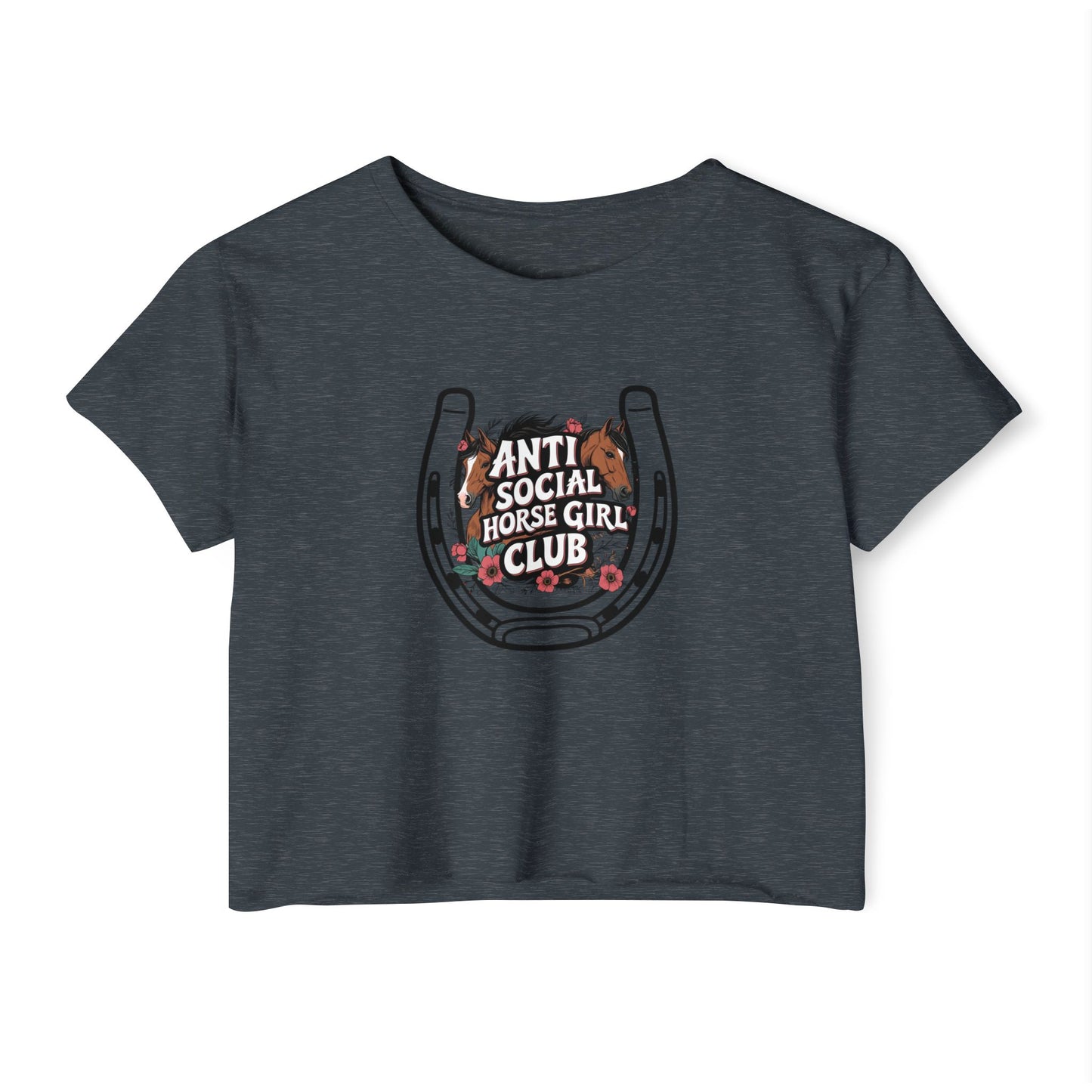 Anti Social Horse Girl Club Crop Top