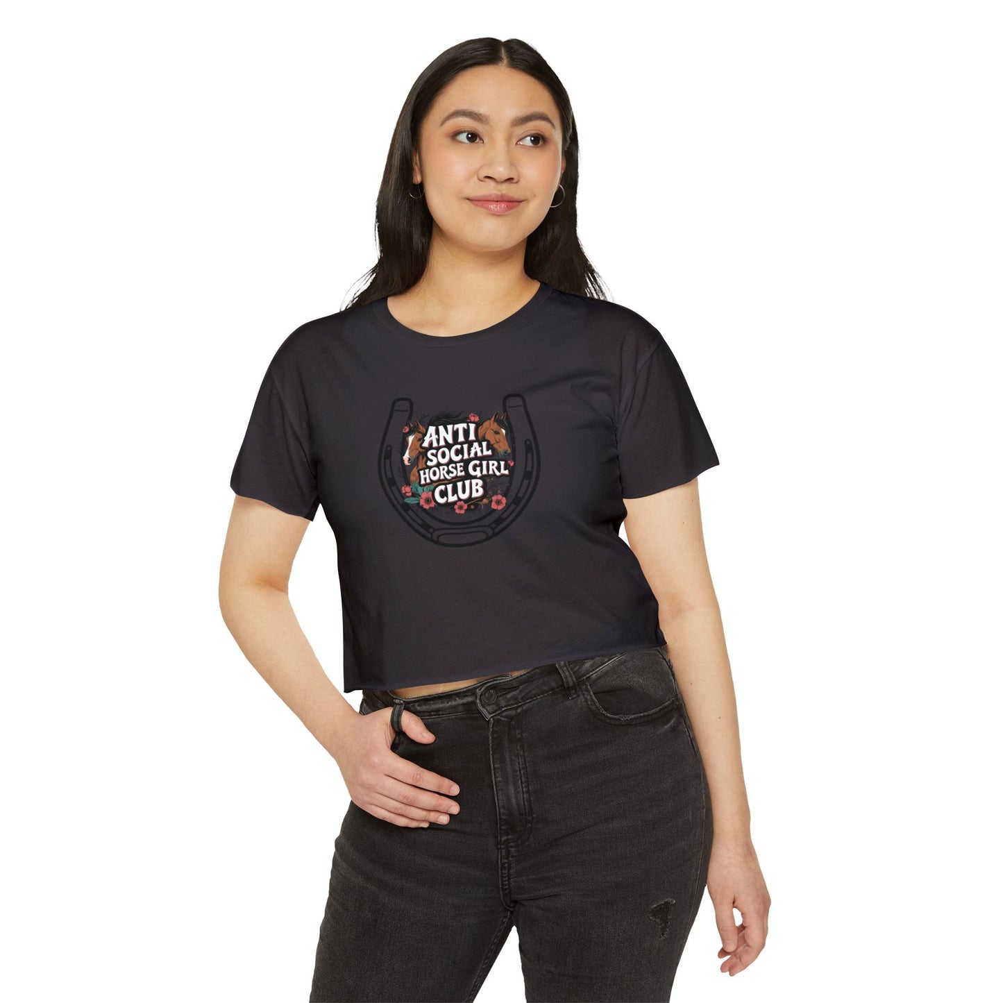 Anti Social Horse Girl Club Crop Top