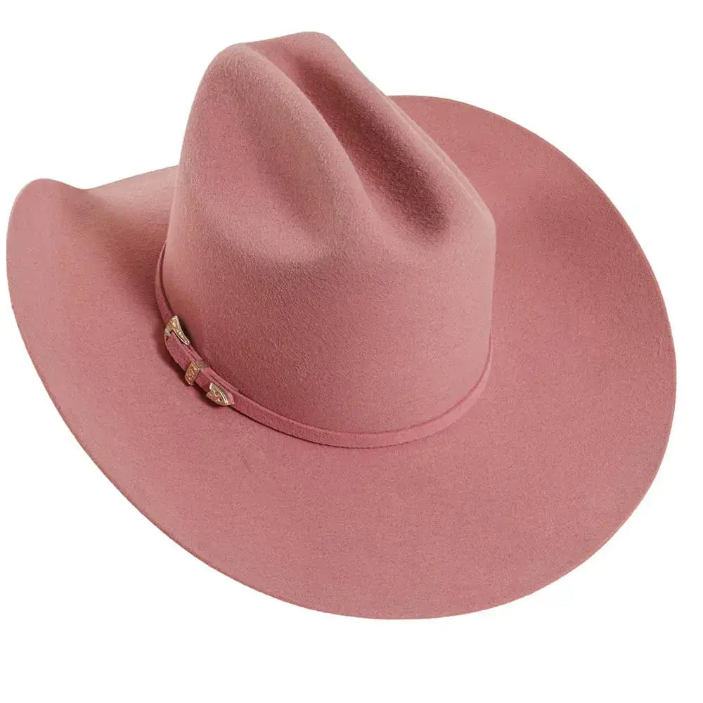100% Wool Felt Western Cowboy Hat - Style Cattleman