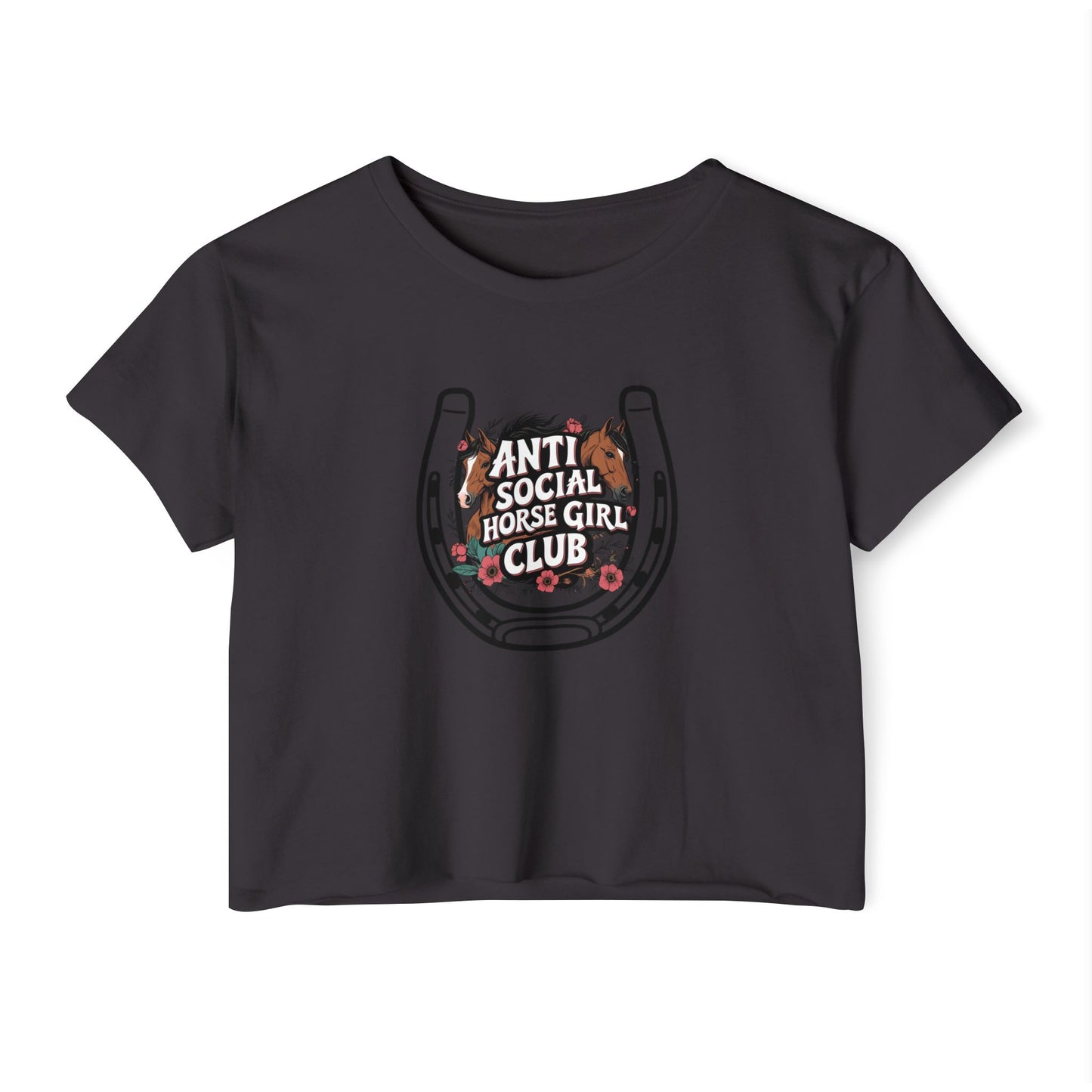 Anti Social Horse Girl Club Crop Top