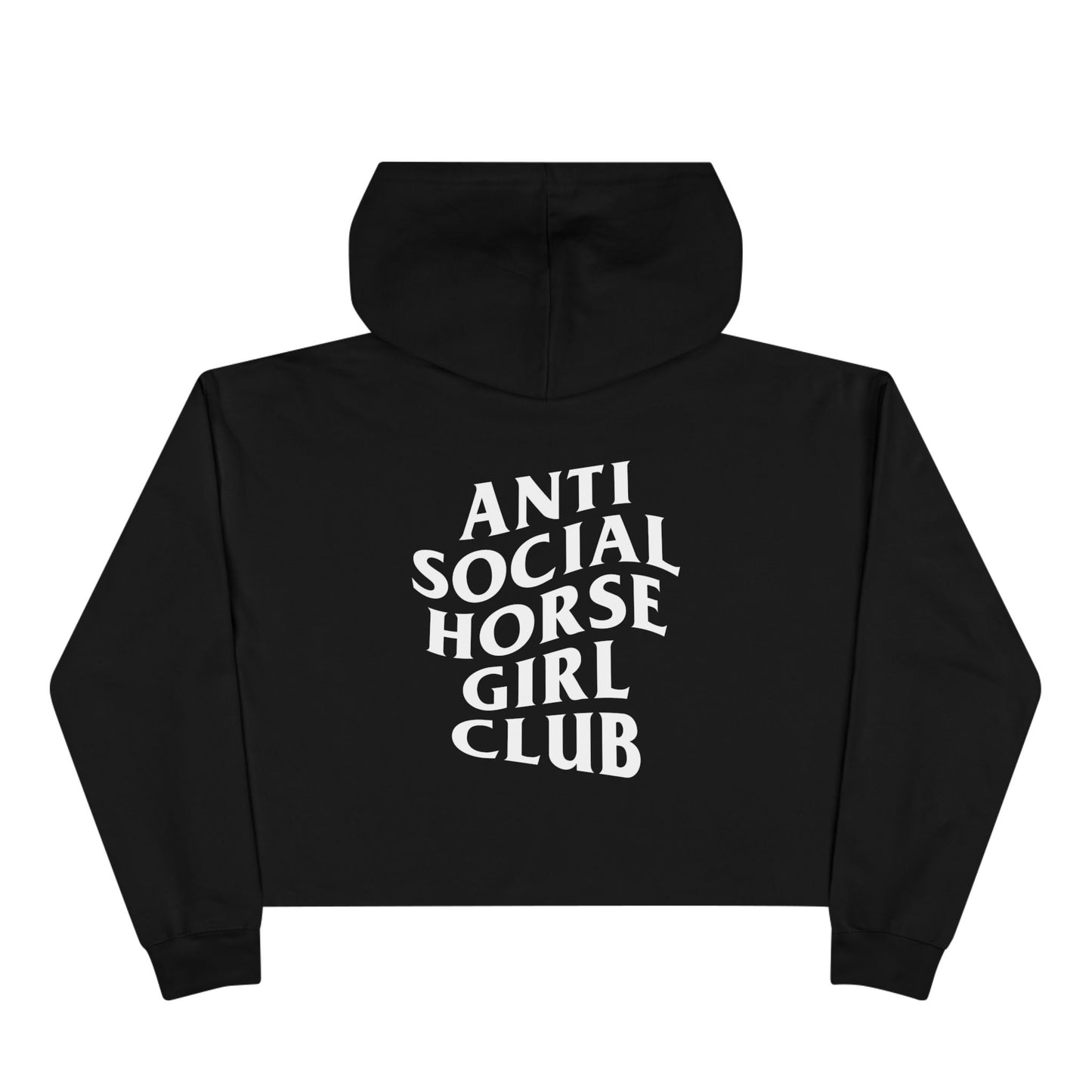 Anti-Social Horse Girl Club Crop Hoodie
