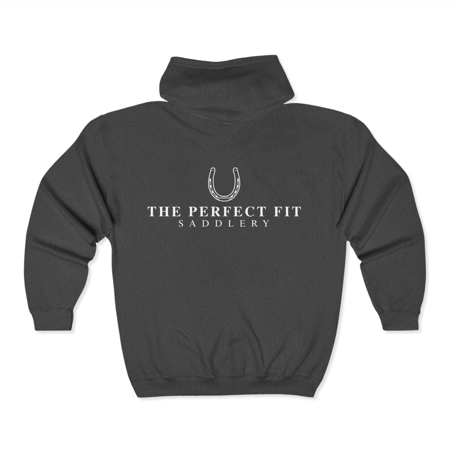 The Perfect Fit Saddlery zip up hoodie