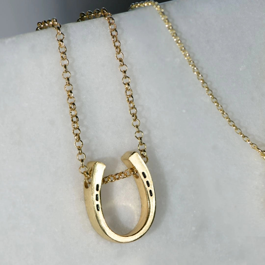 Classique Horseshoe & Chain Necklace
