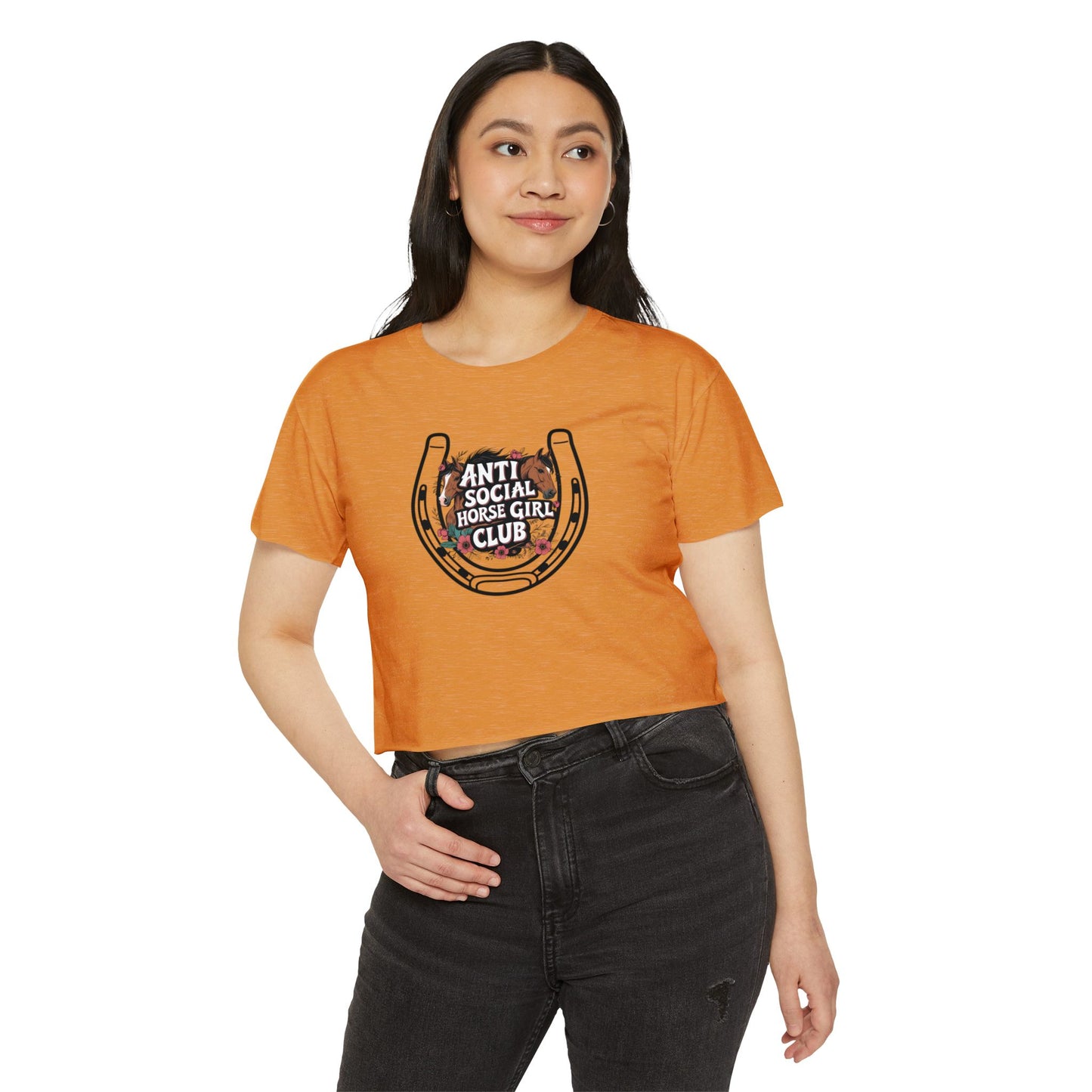 Anti Social Horse Girl Club Crop Top