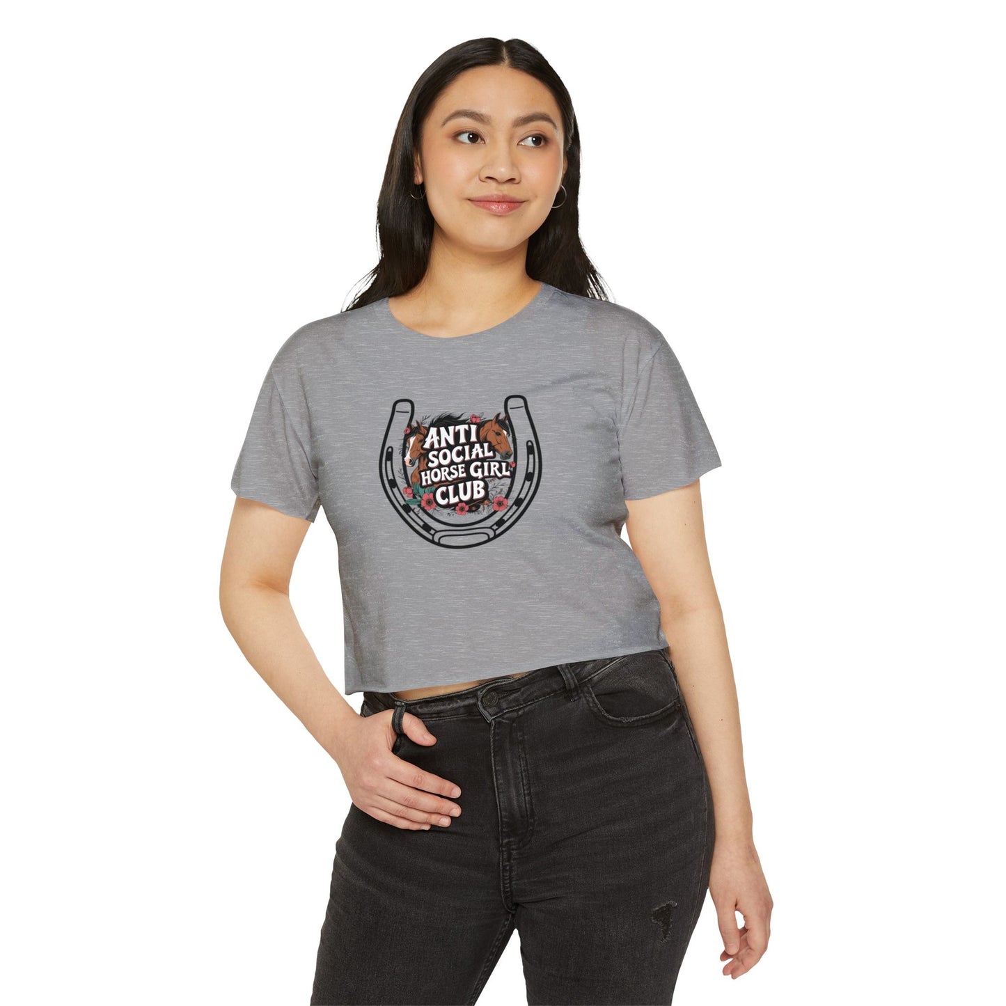 Anti Social Horse Girl Club Crop Top