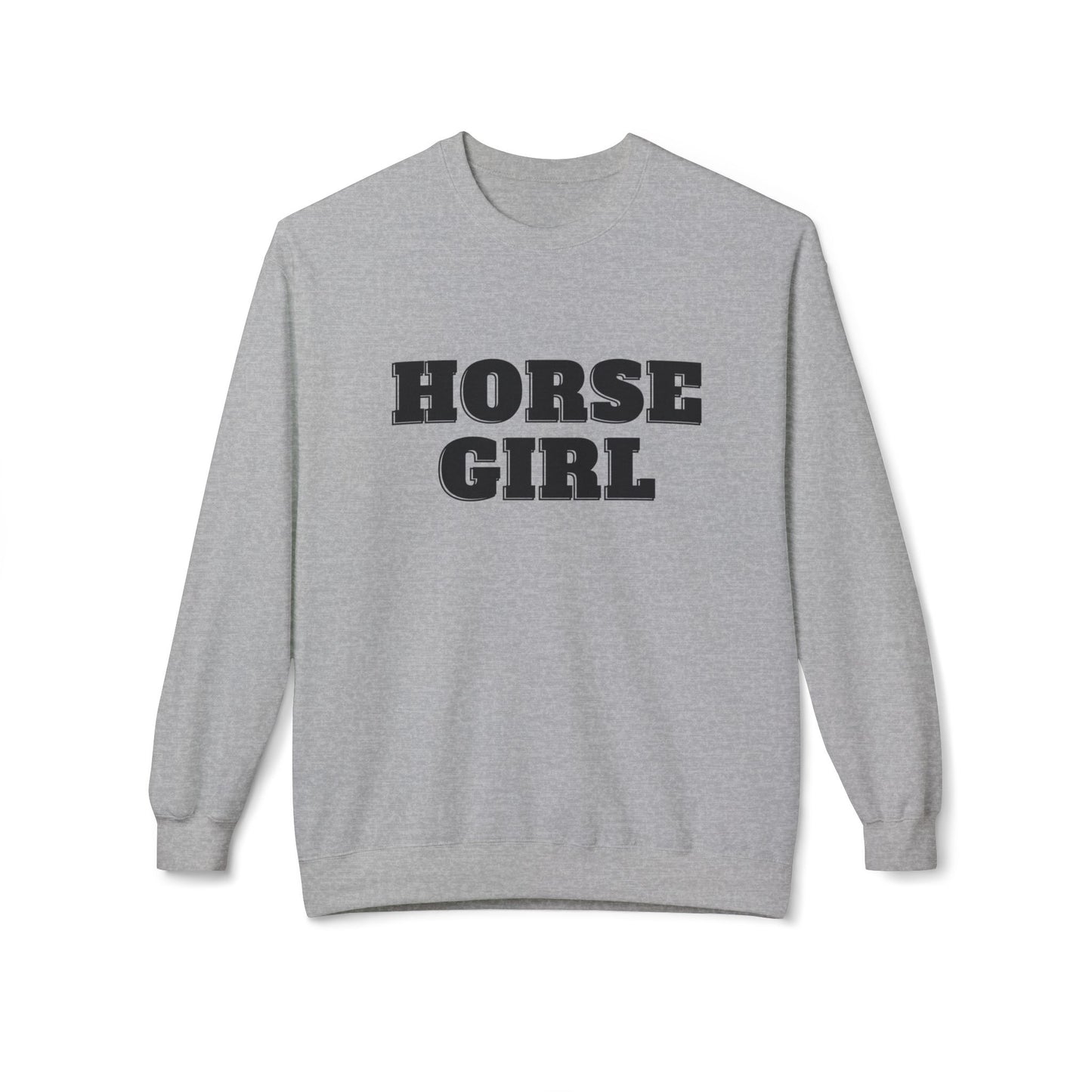 Horse Girl Midweight Softstyle Fleece Crewneck Sweatshirt