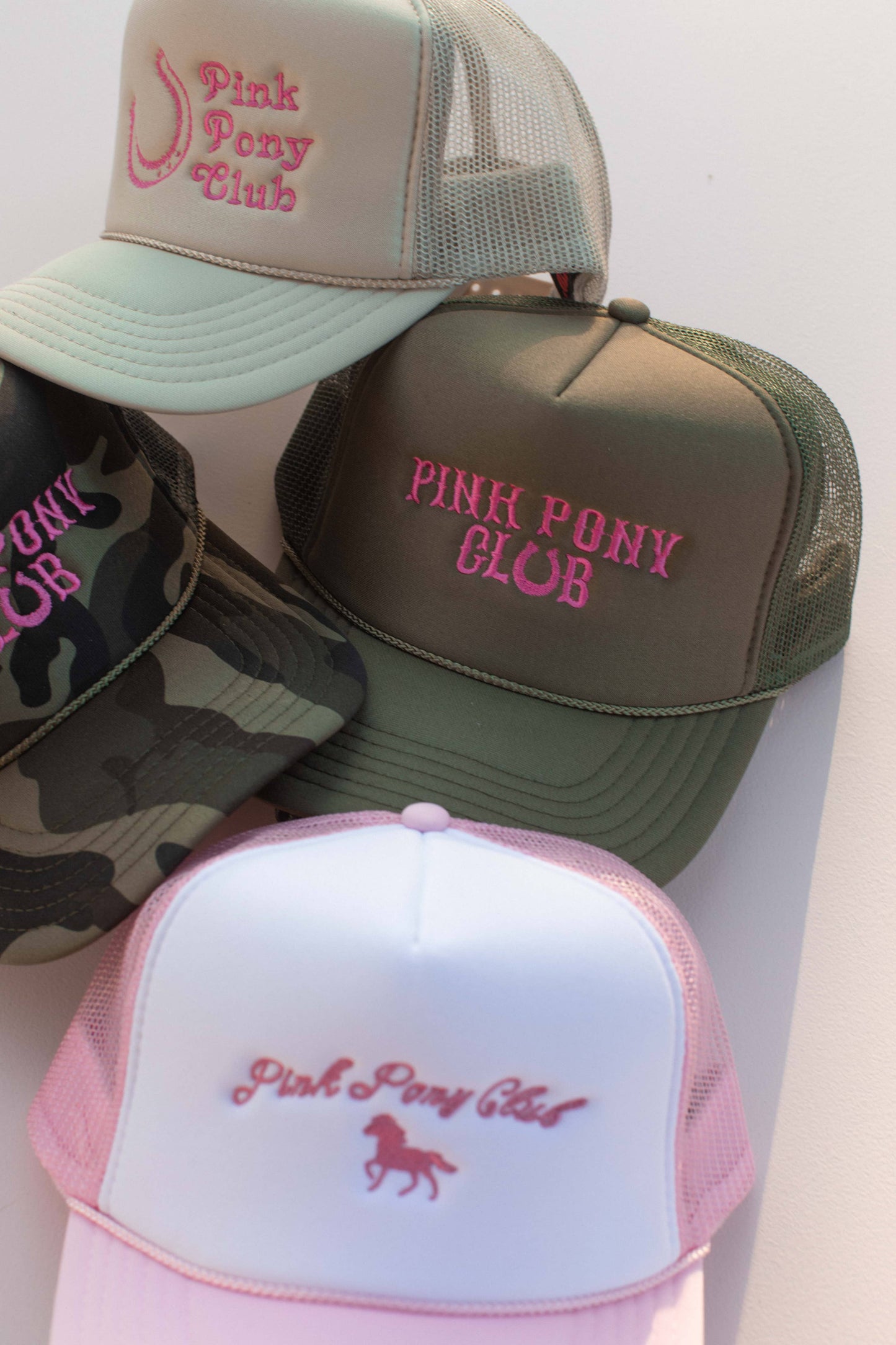 Embroidery Chappell Roan Pink Pony Club Trucker Hat