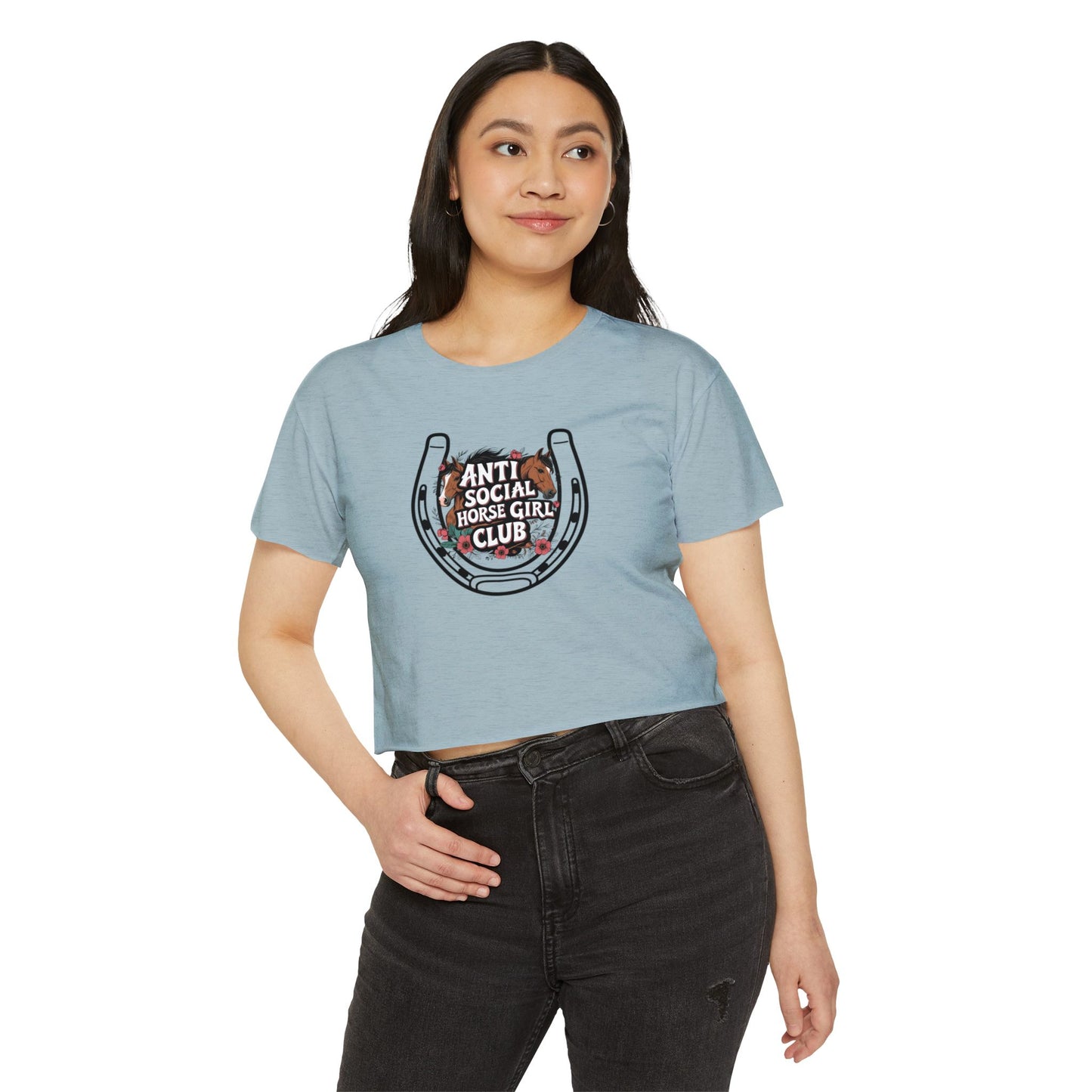 Anti Social Horse Girl Club Crop Top