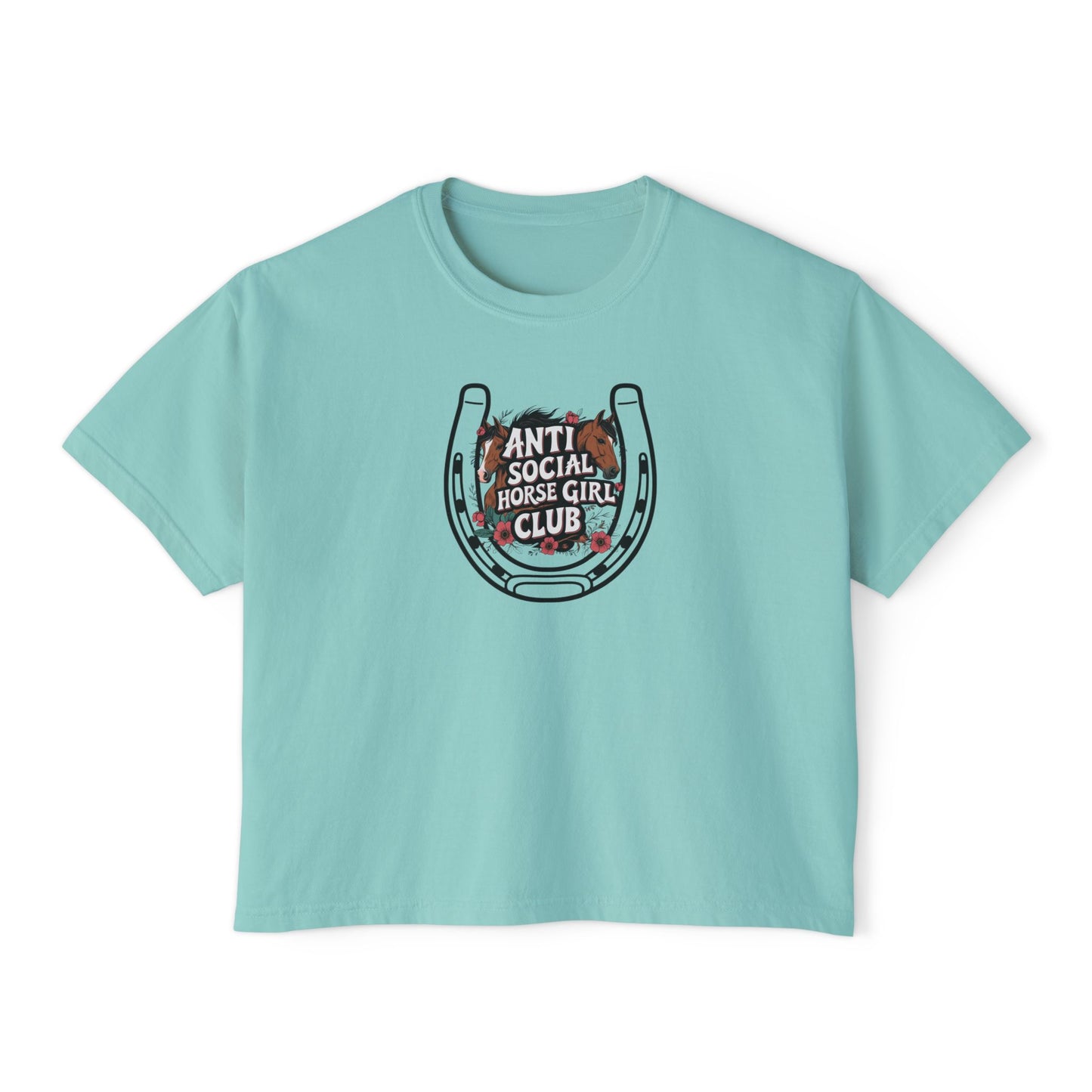 Anti Social Horse Girl Club Women's Boxy Tee