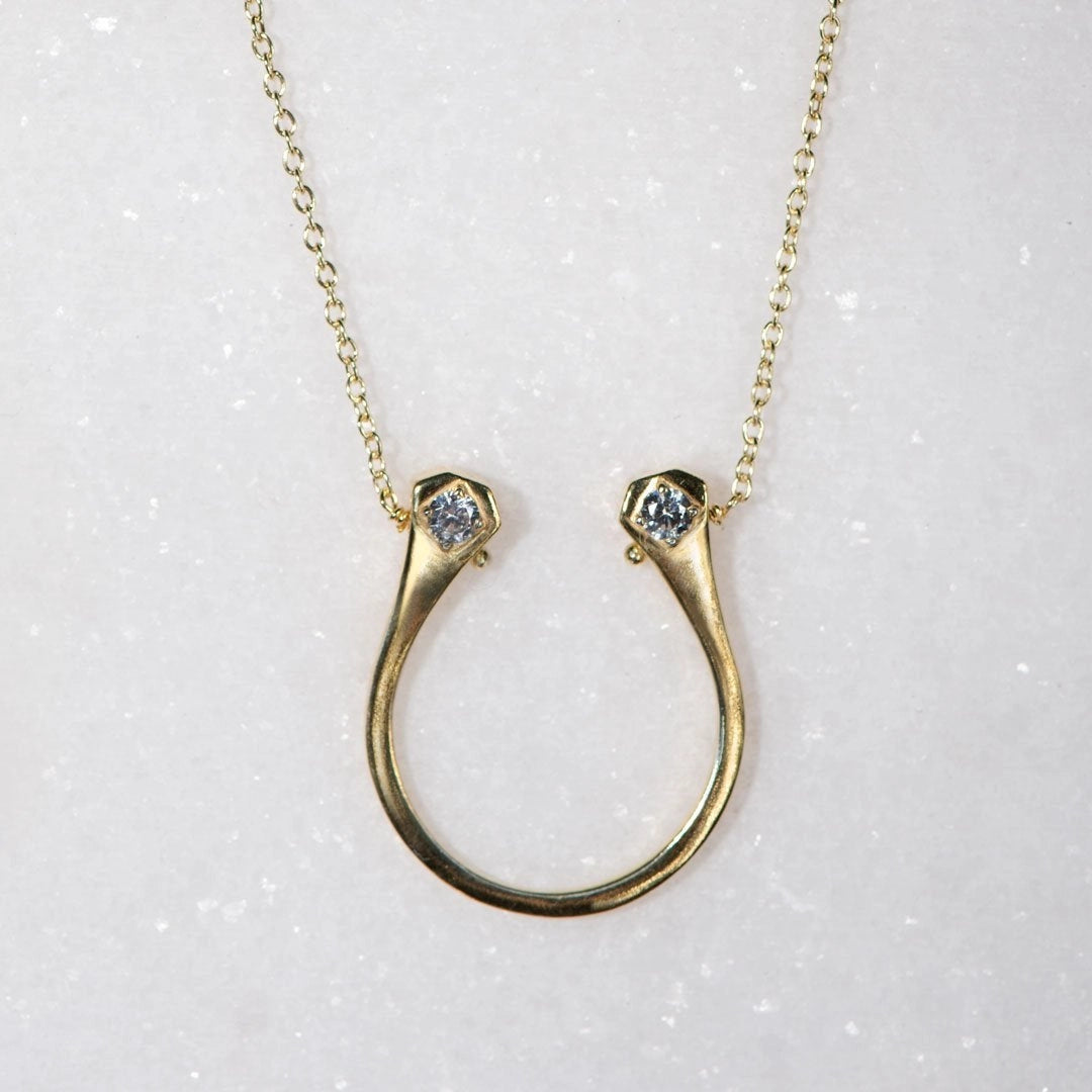 Charmed Horseshoe Necklace