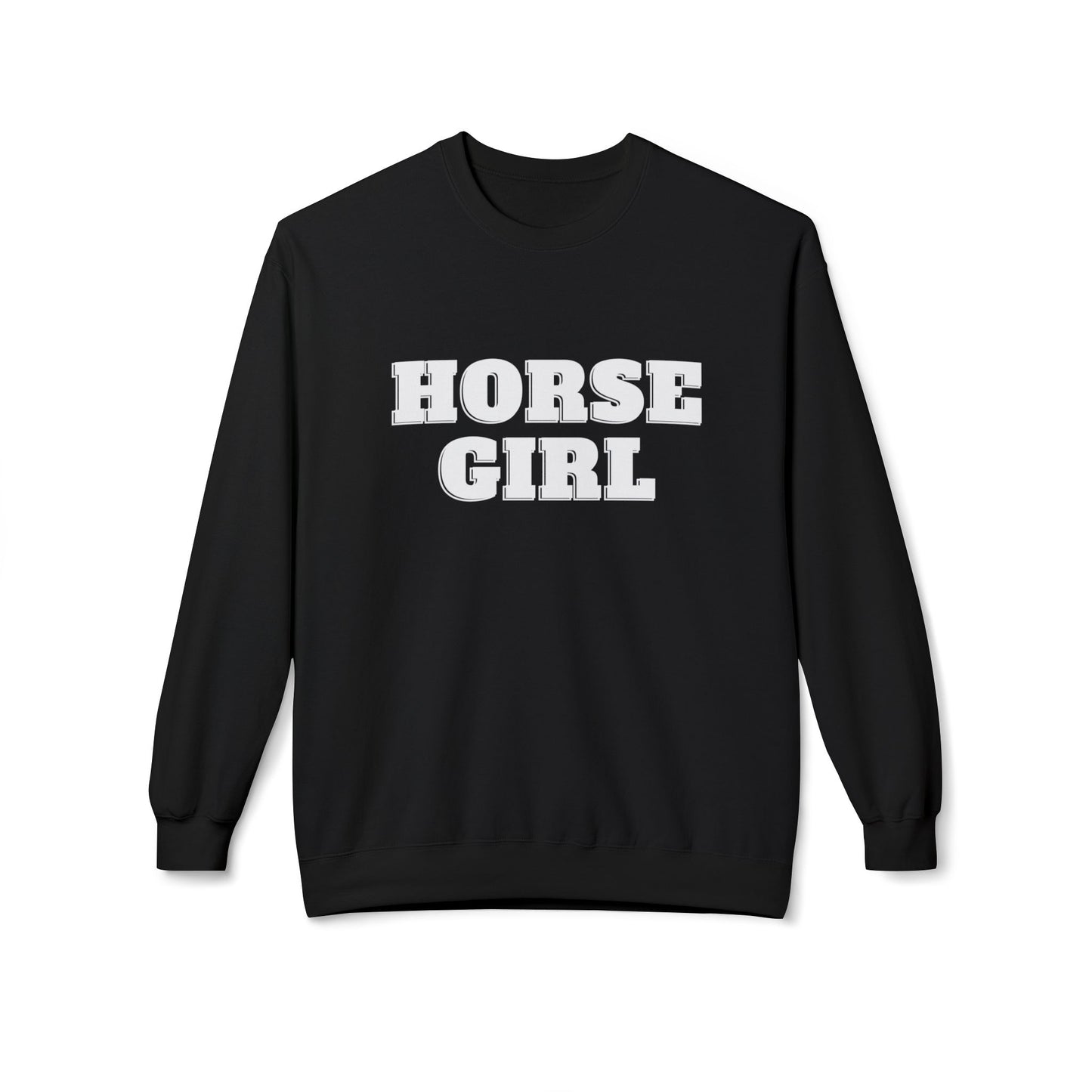 Horse Girl Midweight Softstyle Fleece Crewneck Sweatshirt