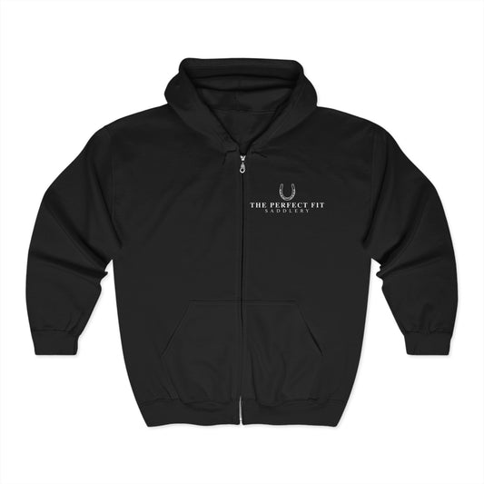 The Perfect Fit Saddlery zip up hoodie