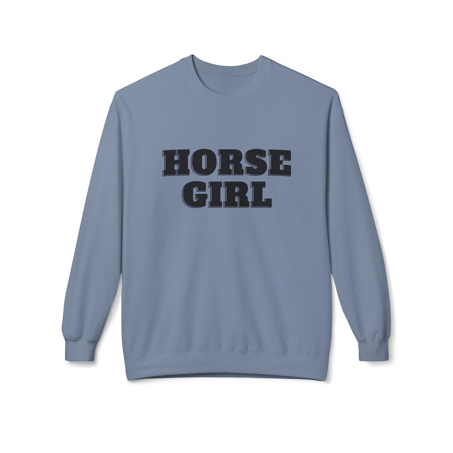 Horse Girl Midweight Softstyle Fleece Crewneck Sweatshirt
