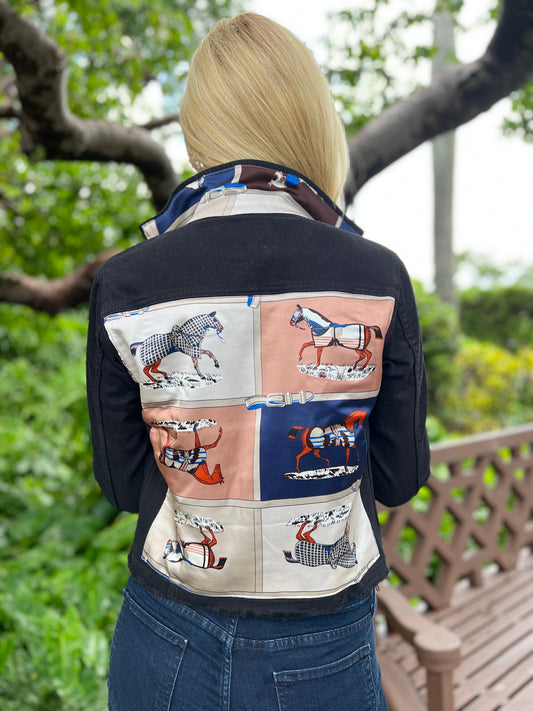 The Black Denim Jacket / Designer Horse
