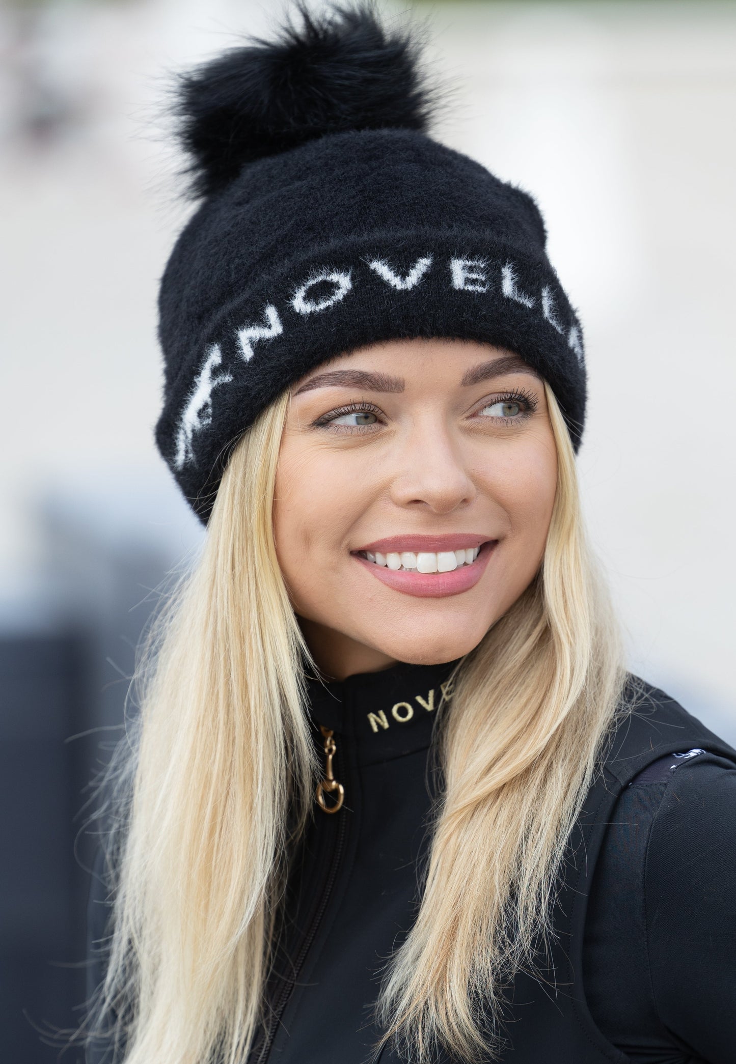 The Novella Pom Jacquard Hat.
