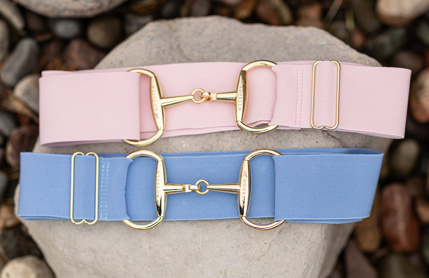 The Novella Pastel Snaffle Belts (Posh Pink + Baby Blue)