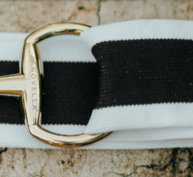 The Novella Snaffle Belts in Black.