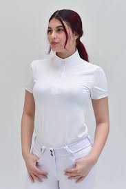 ForHorses Seta White SS Show Top