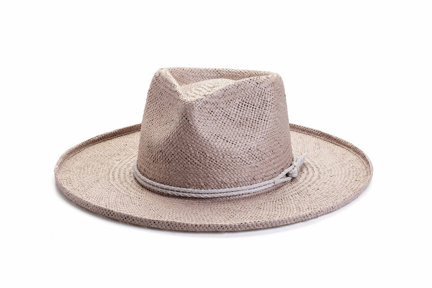 Straw Sun Hat Curled Brim - Style Horseshoe Bay