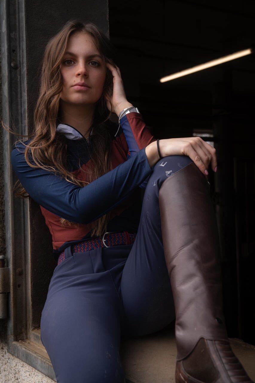 Juliette High Compression Breeches | Steel Blue