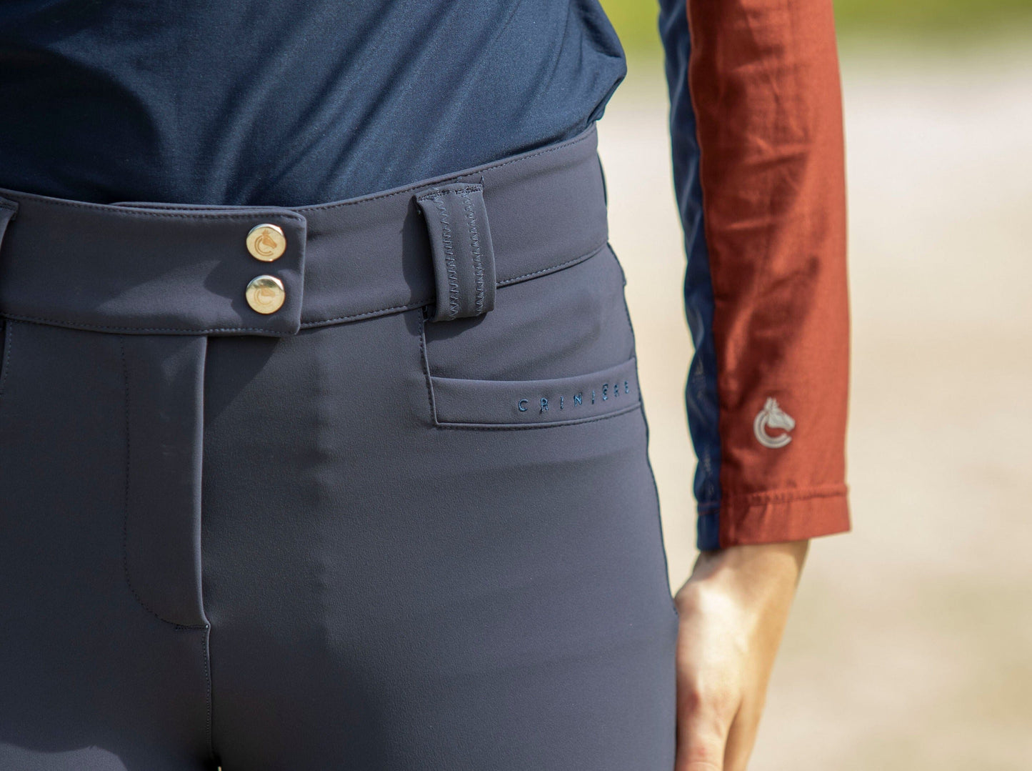 Juliette High Compression Breeches | Steel Blue