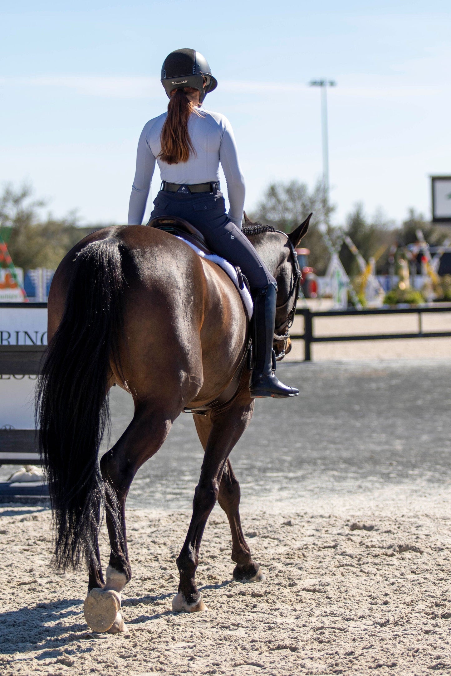 Juliette High Compression Breeches | Steel Blue