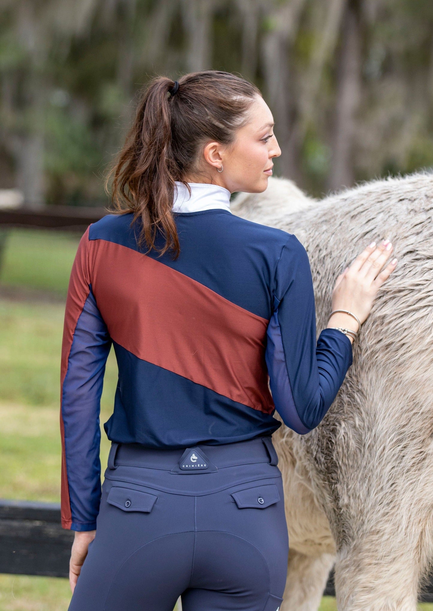 Juliette High Compression Breeches | Steel Blue