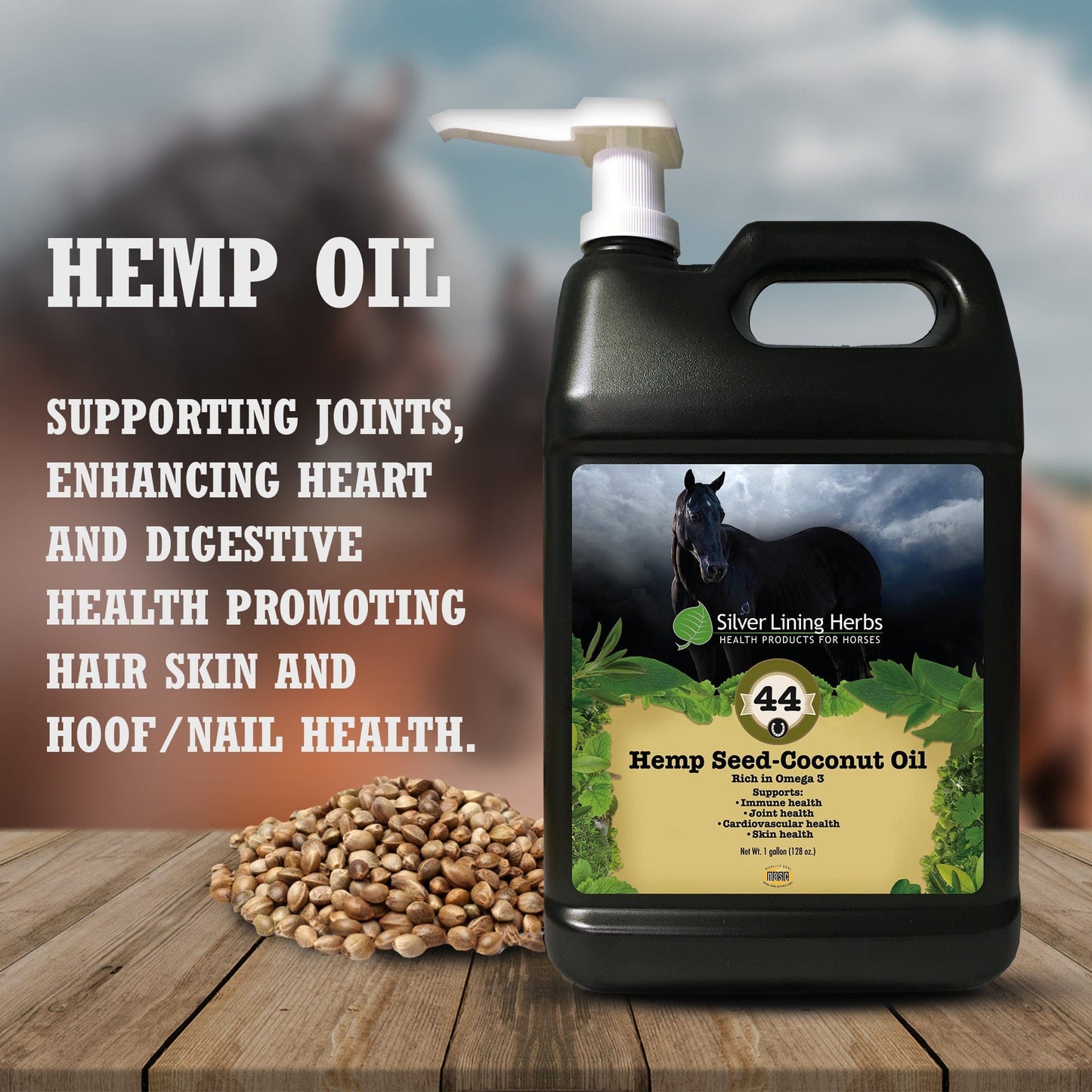 Hemp Seed-Coconut Oil for Horses