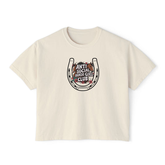 Anti Social Horse Girl Club Women's Boxy Tee