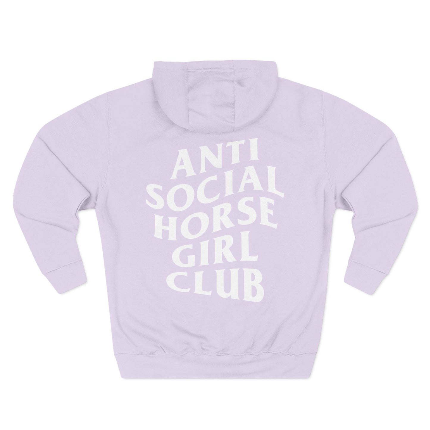 Anti Social Horse Girl Club Hoodie, Relaxed Fit — Cozy Fleece Equestrian Pullover