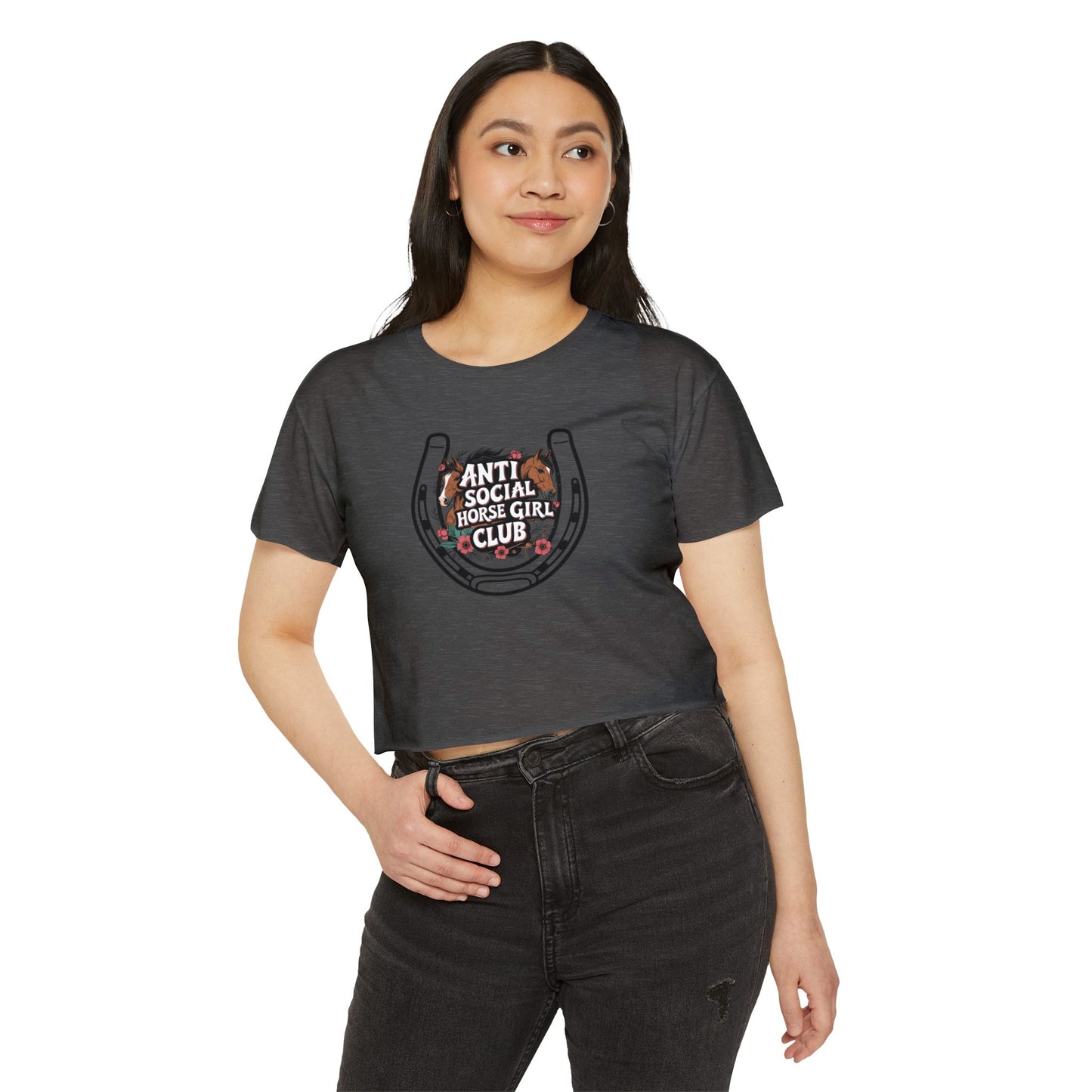 Anti Social Horse Girl Club Crop Top