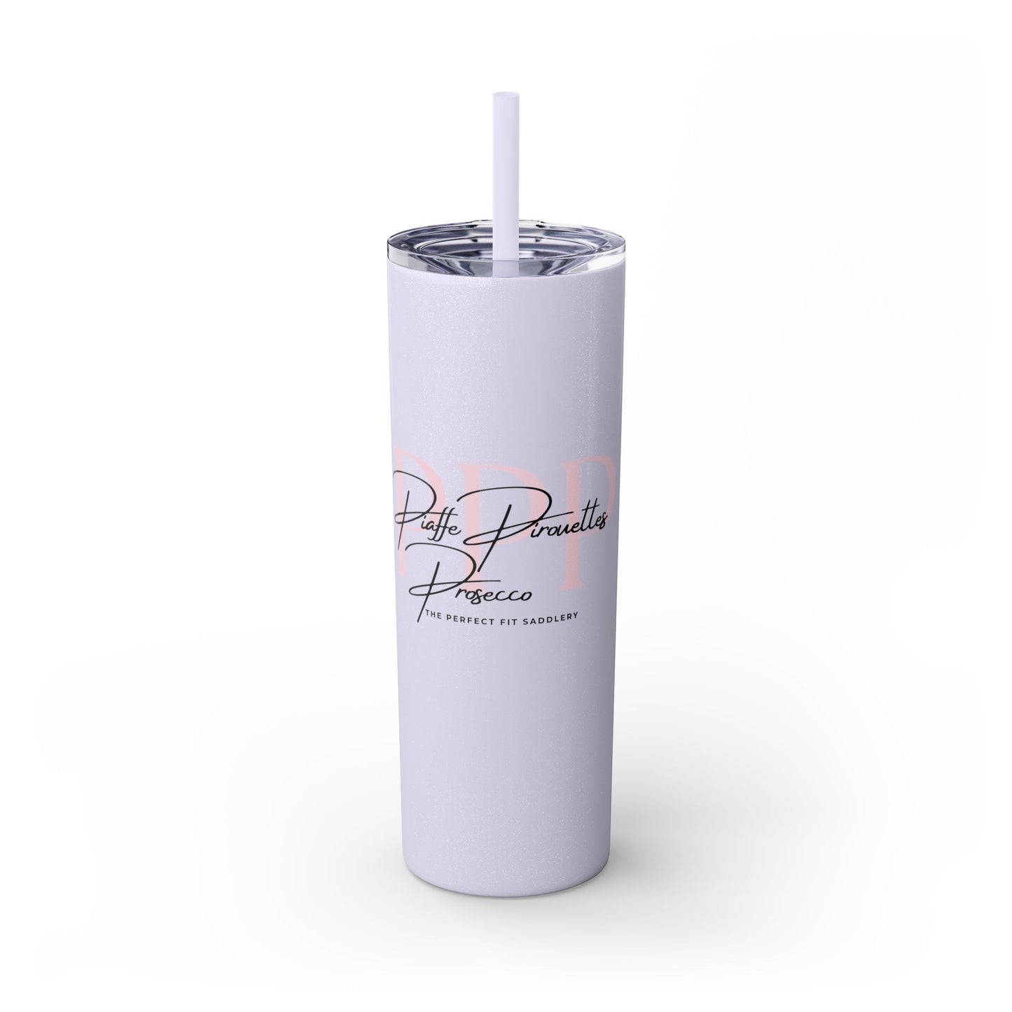 Triple P Skinny Tumbler with Straw, 20oz