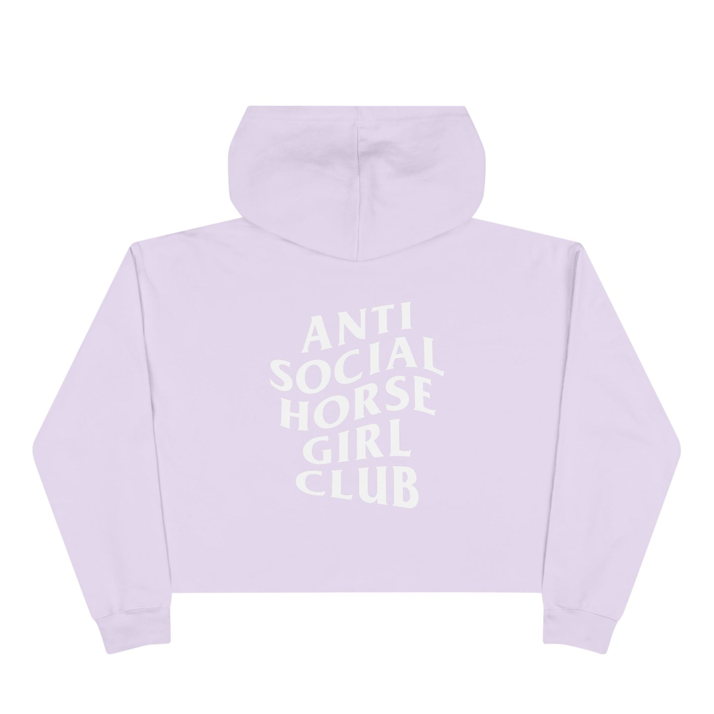 Anti-Social Horse Girl Club Crop Hoodie