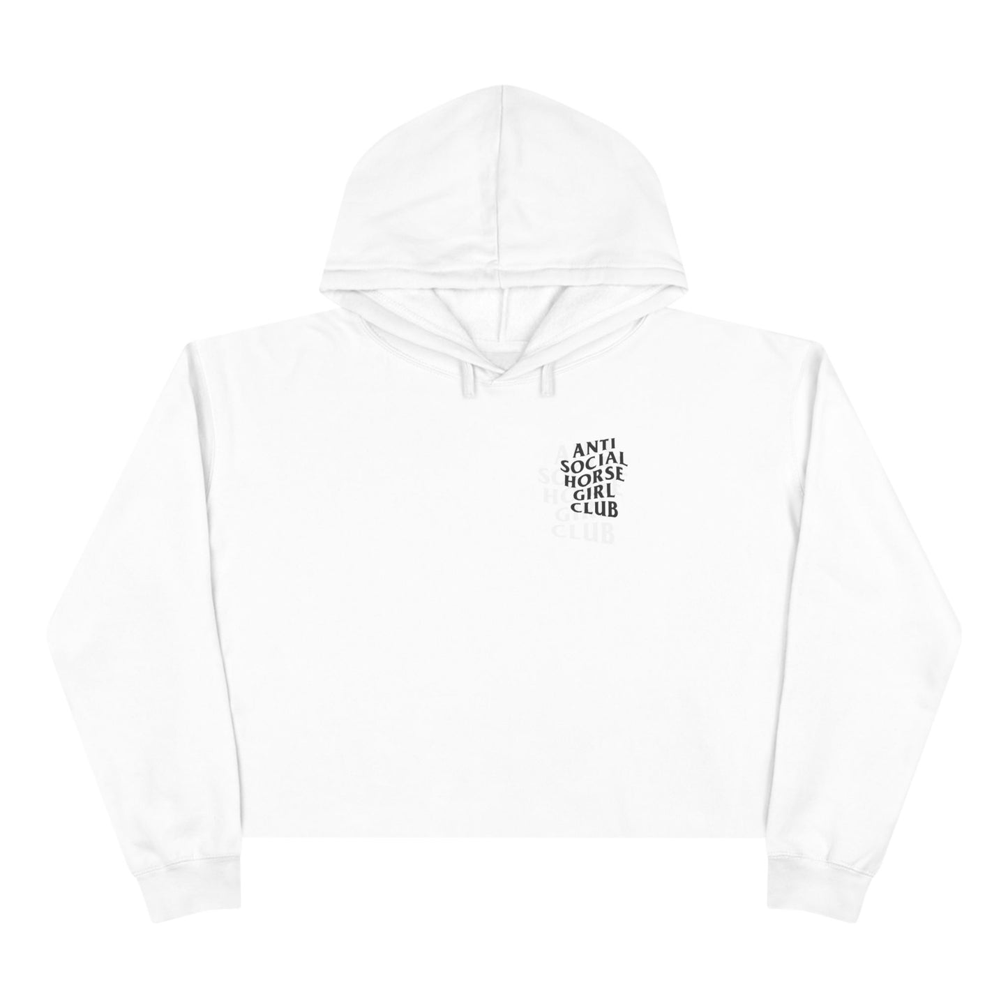 Anti-Social Horse Girl Club Crop Hoodie