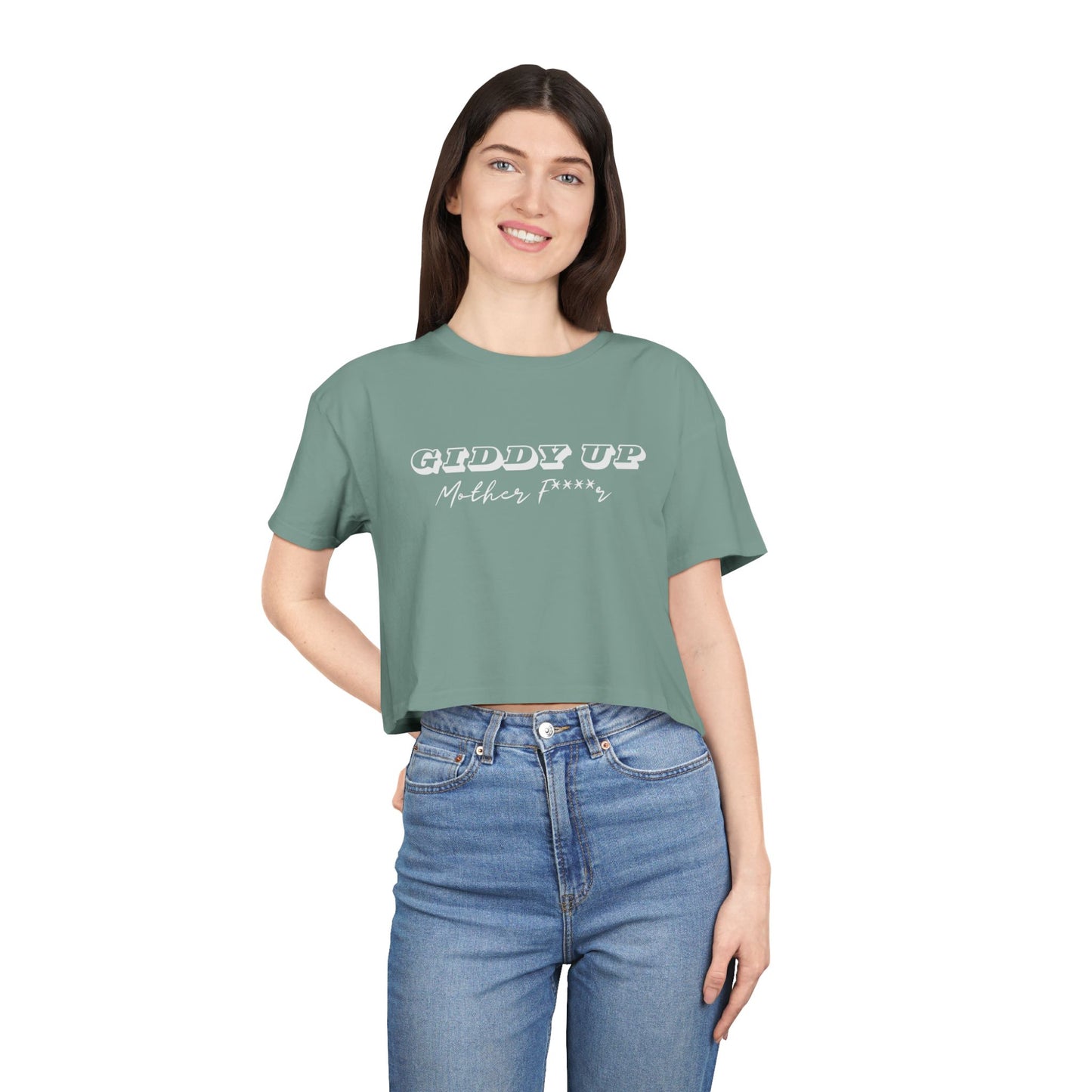 Giddy Up Crop Tee